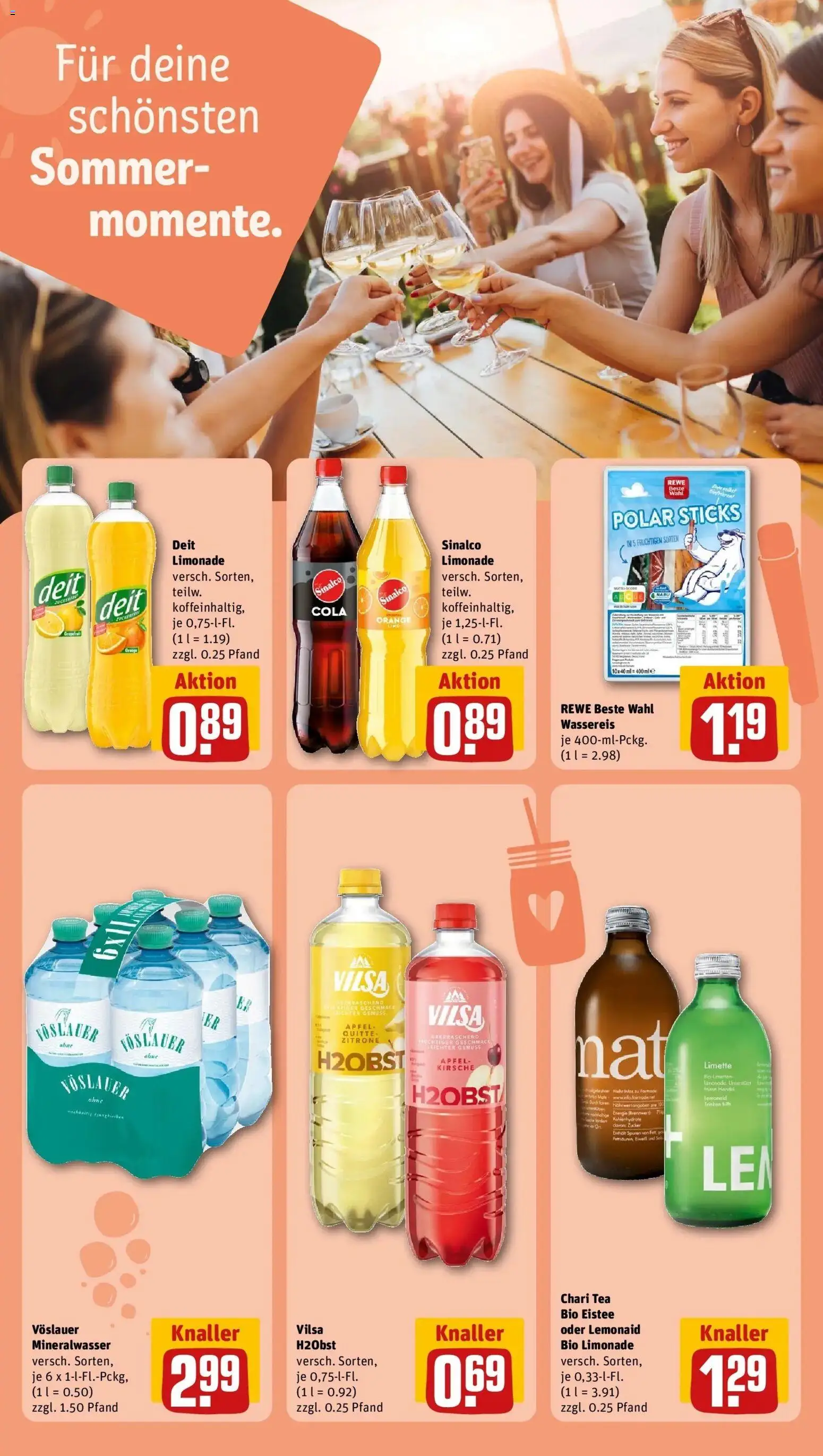 REWE Prospekt ab 10.08.2026 zum Blättern » Angebote | Seite: 16 | Produkte: Cola, Limonade, Mineralwasser, Zucker