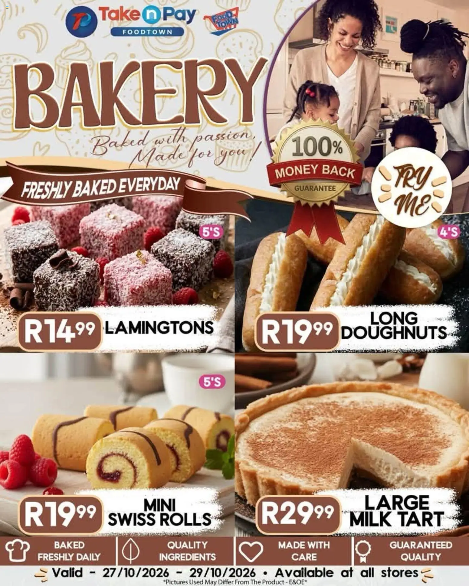 New Take n Pay catalogue – valid from 27/10/2026 | Page: 16 | Products: Bakery, Ingredients, Milk