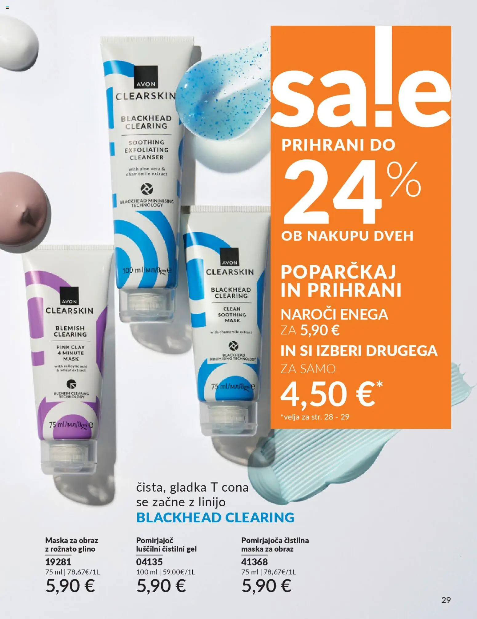 Novi Avon katalog ponudbe – veljaven od 31.03.2026 | Stran: 29 | Izdelki: Maska za obraz, Maska