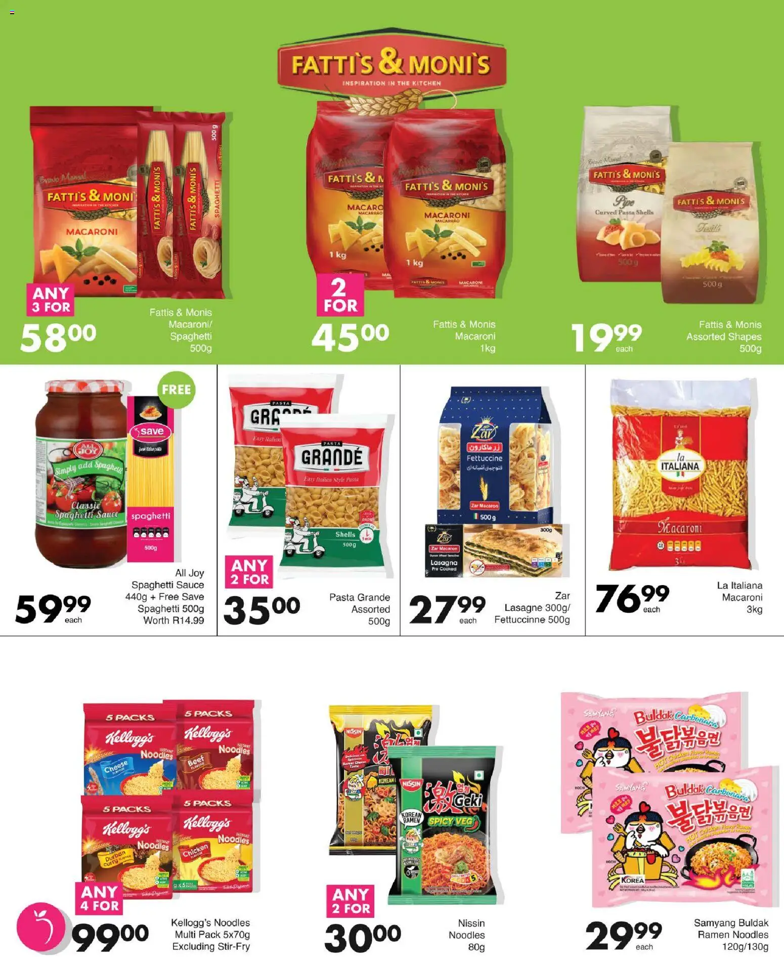 New Save catalogue – valid from 13/08/2026 | Page: 26 | Products: Cheese, Chicken, Noodles, Lasagna