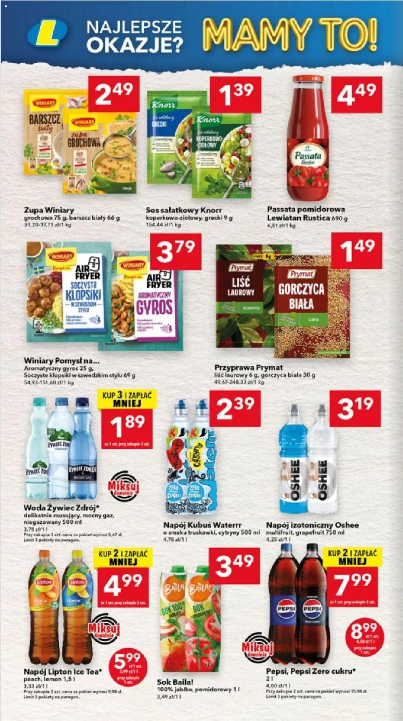 Lewiatan gazetka - Lublin od 30.07.2026 | Strona: 6 | Produkty: Liśc laurowy, Pepsi, Passata pomidorowa, Zupa