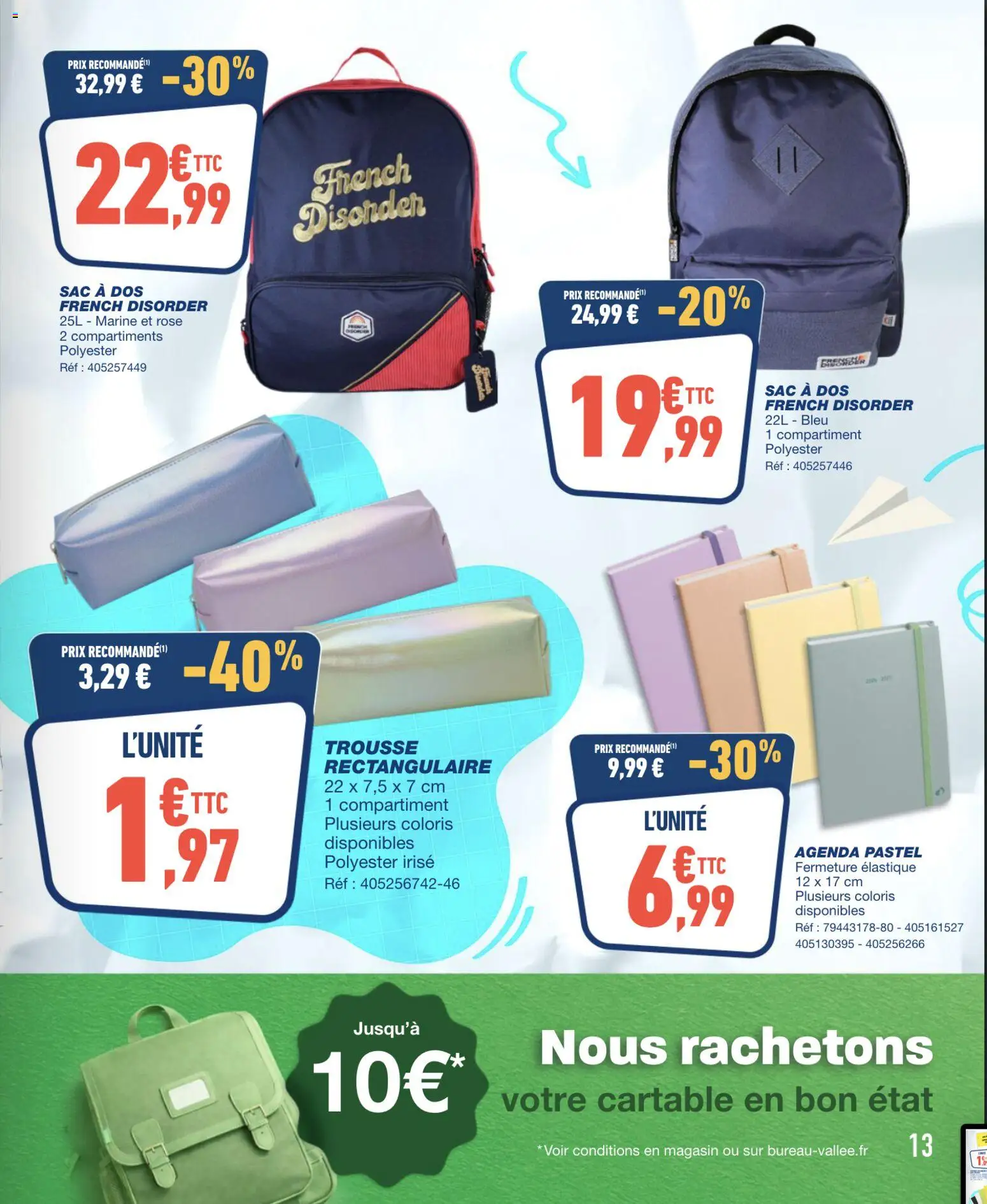 {H1} | Page: 13 | Produits: Sac, Cartable, Agenda, Sac à dos