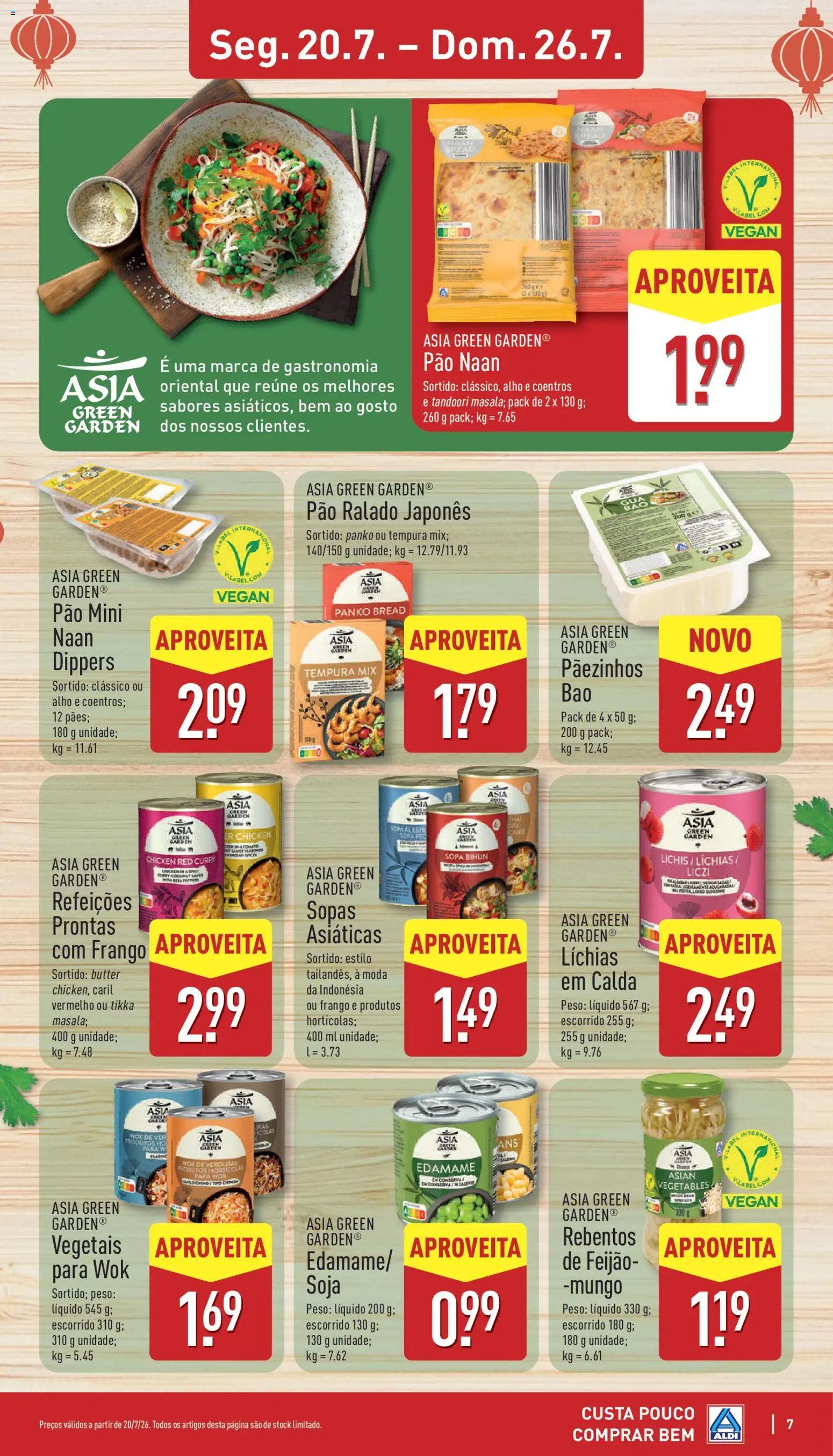 Aldi folheto │ válido de 20/07/2026 | Página: 7 | Produtos: Sopas, Edamame, Sopa, Alho