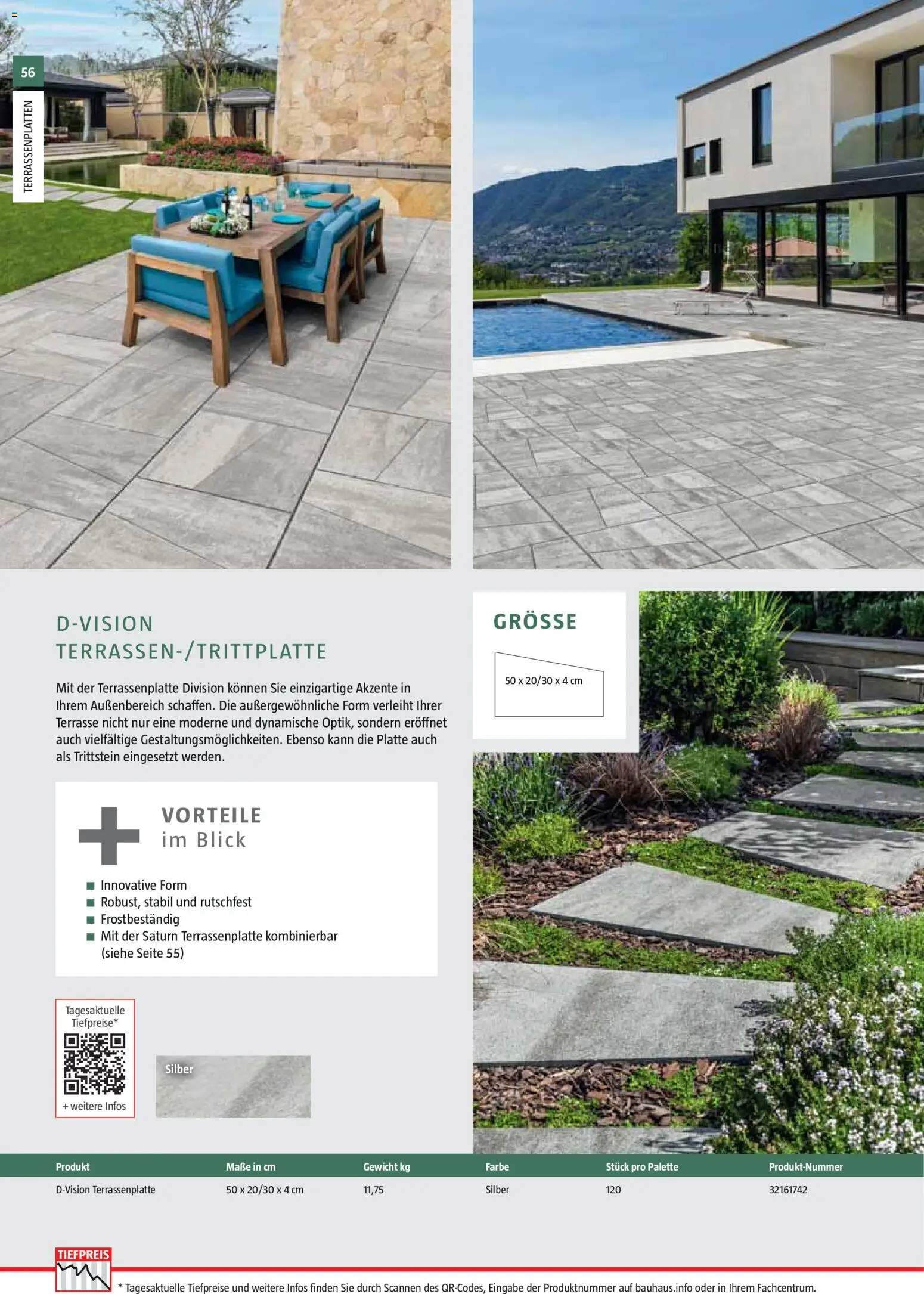 Bauhaus Gartenbaumaterialien 2026 – gültig ab 02.03.2026 | Seite: 56 | Produkte: Gewicht