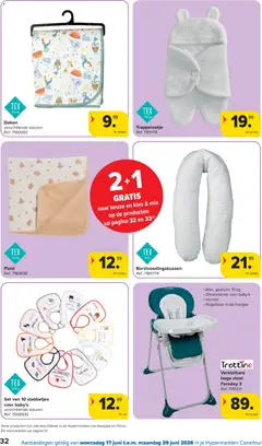 Carrefour Folder week 25 - Voorbeeld van een folder van Carrefour, geldig van 17.06.2026 | Pagina: 32 | Producten: Gewicht, Deken, Stoel