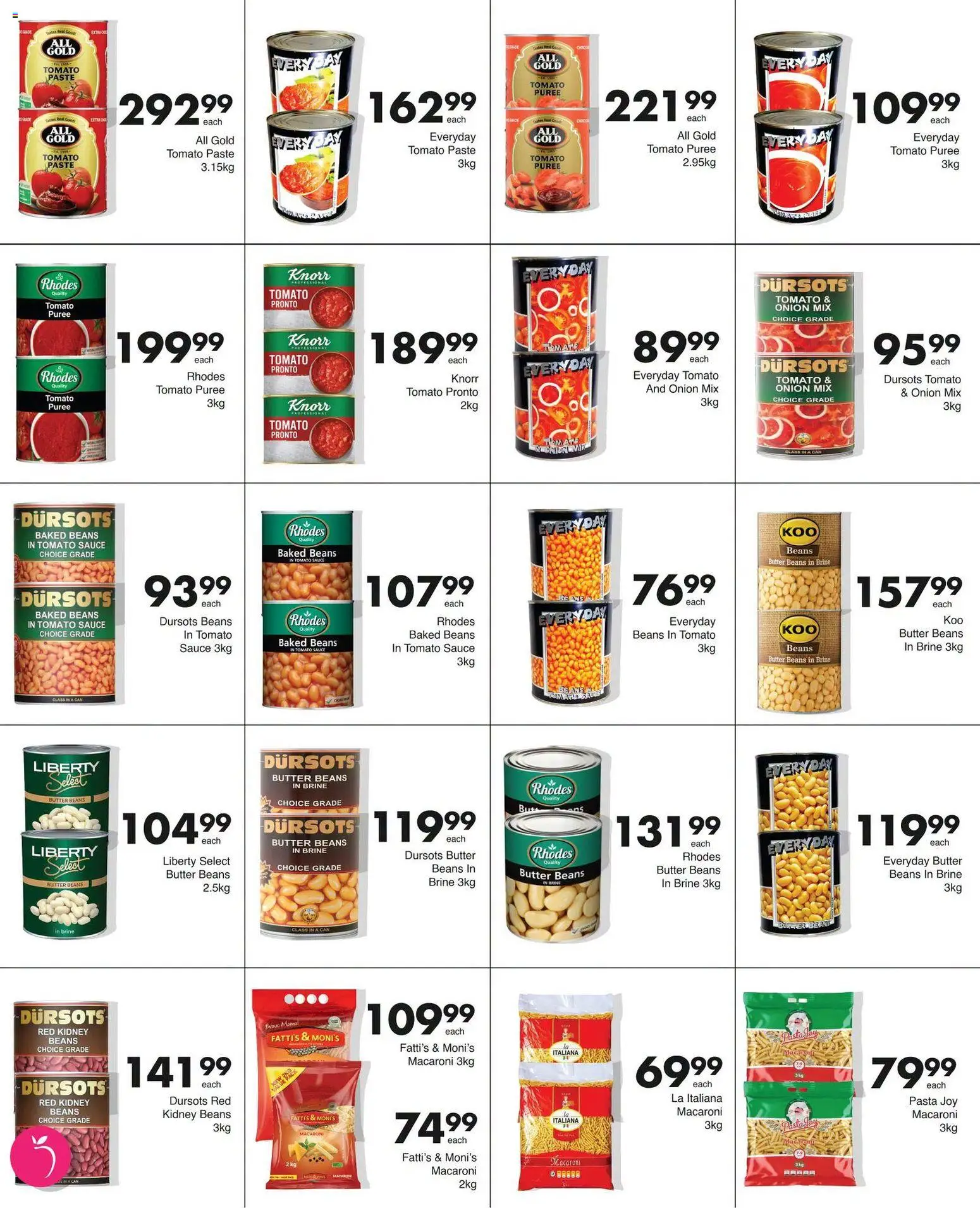New Save catalogue – valid from 07/09/2026 | Page: 10 | Products: Beans, Butter, Pasta, Tomato sauce