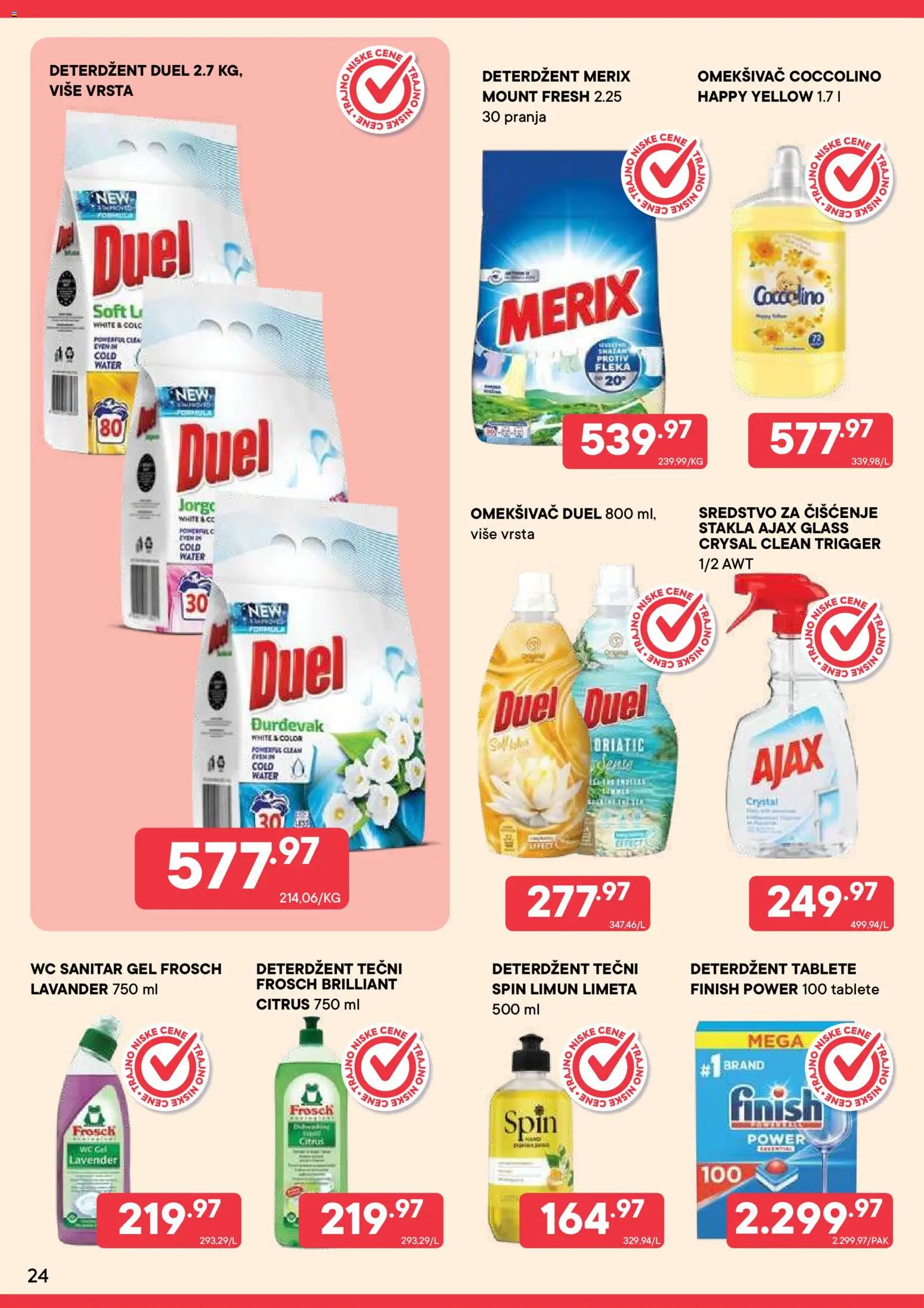 PerSu katalog - važi od 01.09.2026 | Strana: 24 | Proizvode: Deterdžent, Tečni deterdžent, Omekšivač, Wc