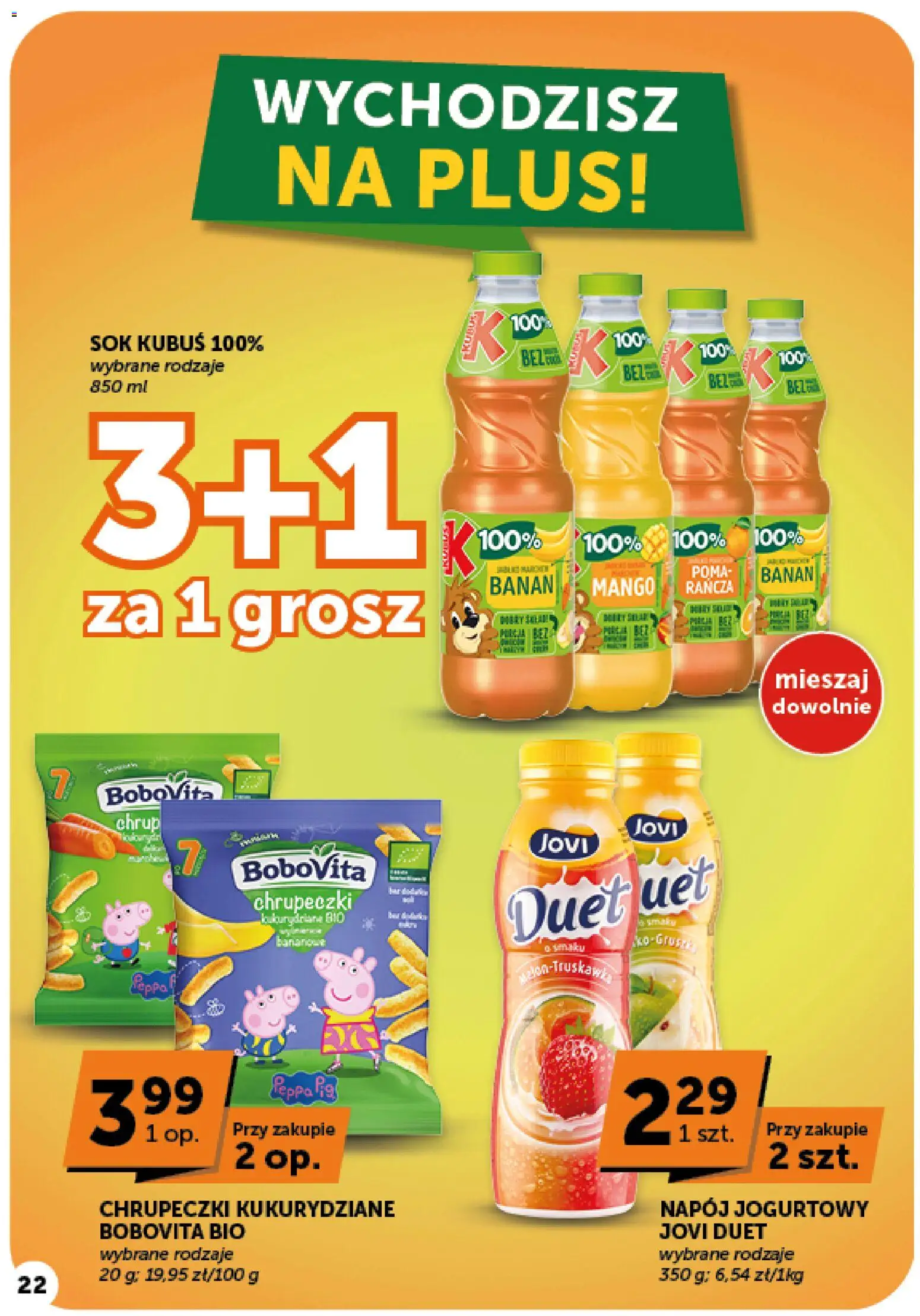 Euro Sklep gazetka od 01.10.2026 | Strona: 22 | Produkty: Mango, Kubuś, Sok, Banan