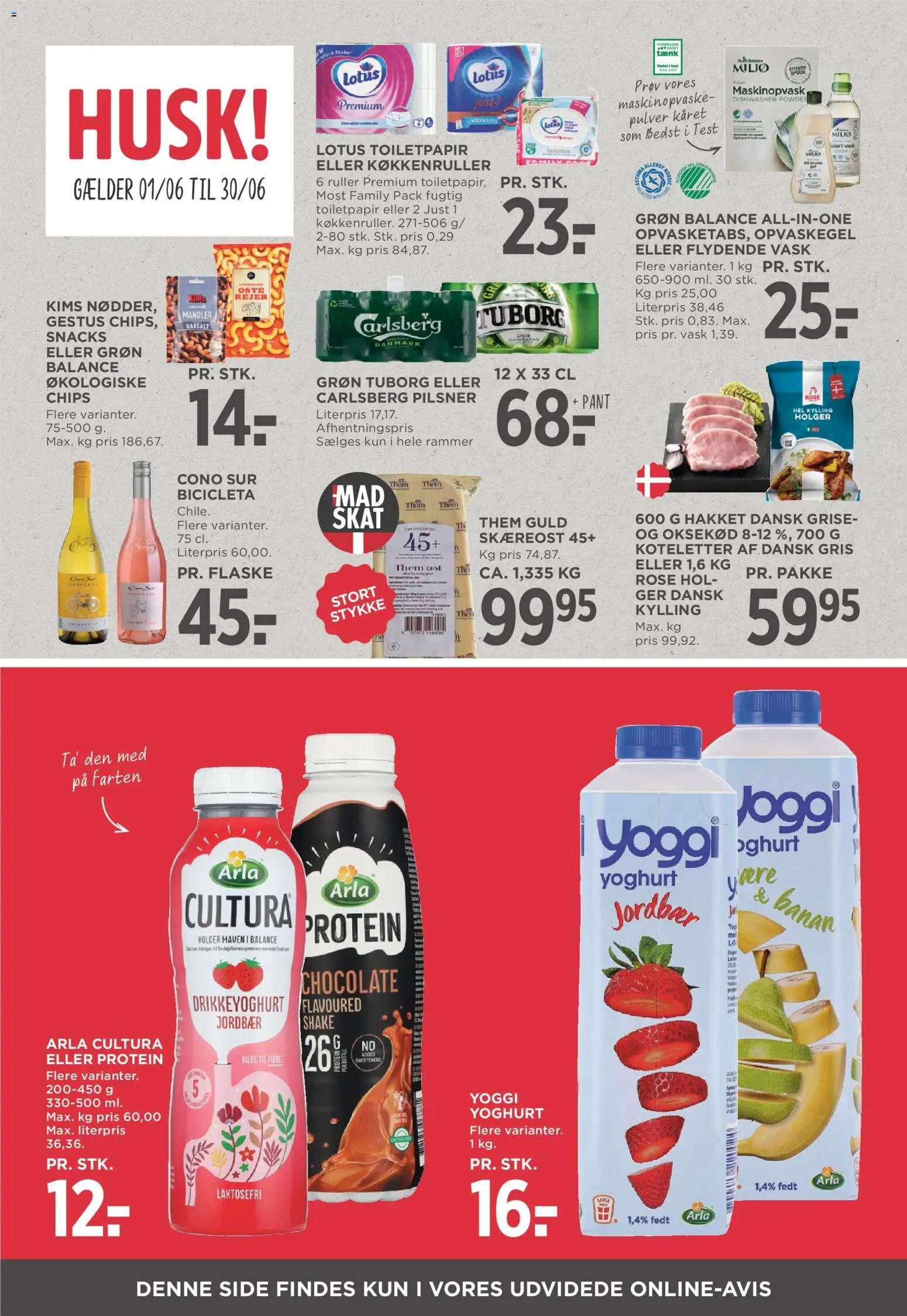 Meny tilbudsavis – gyldig fra 19.06.2026 | Side: 5 | Produkter: Yoghurt, Koteletter, Mandler, Rejer