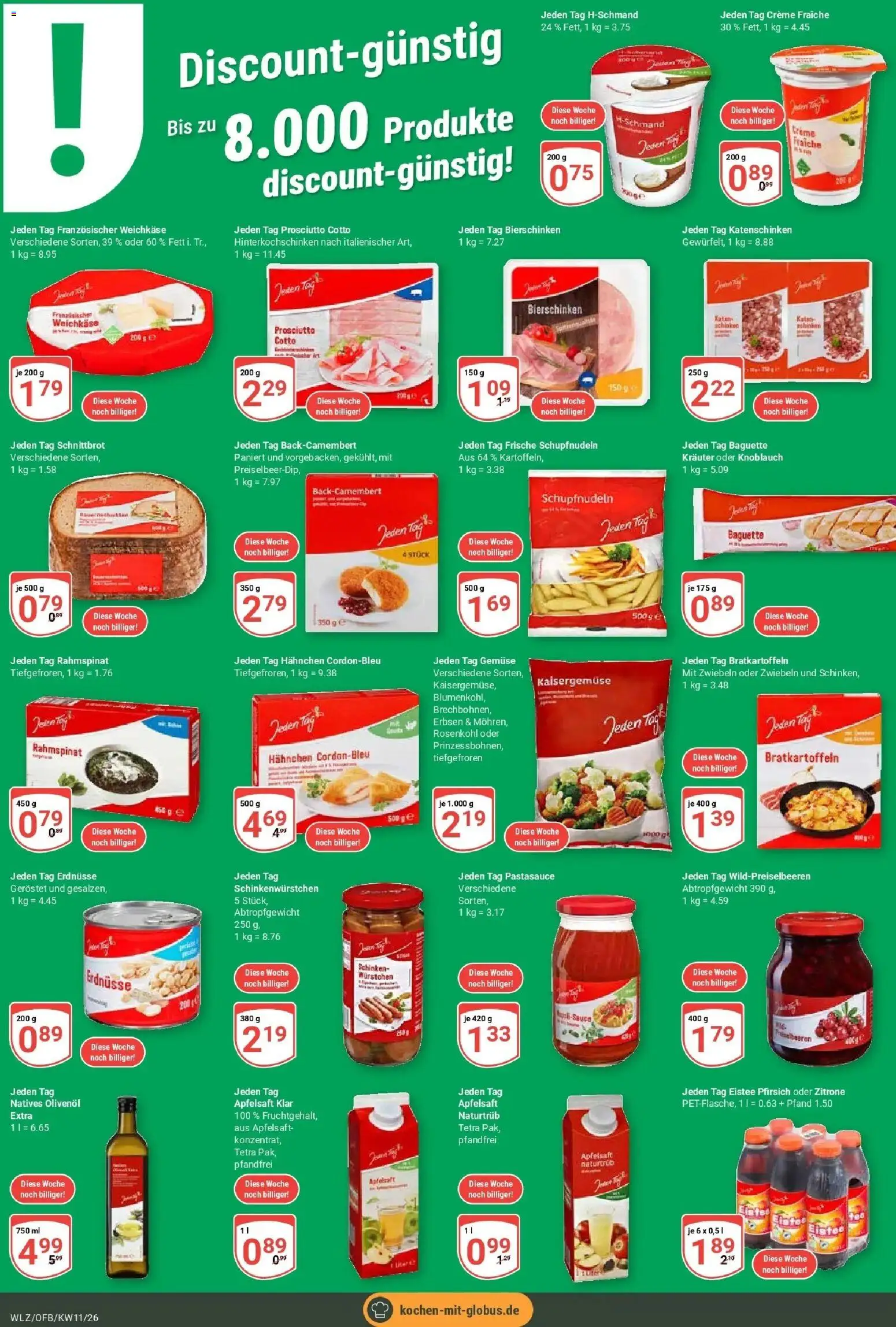 Globus prospekt Weischlitz	 – gültig ab 09.03.2026 | Seite: 24 | Produkte: Hahnchen, Apfelsaft, Zwiebeln, Erbsen