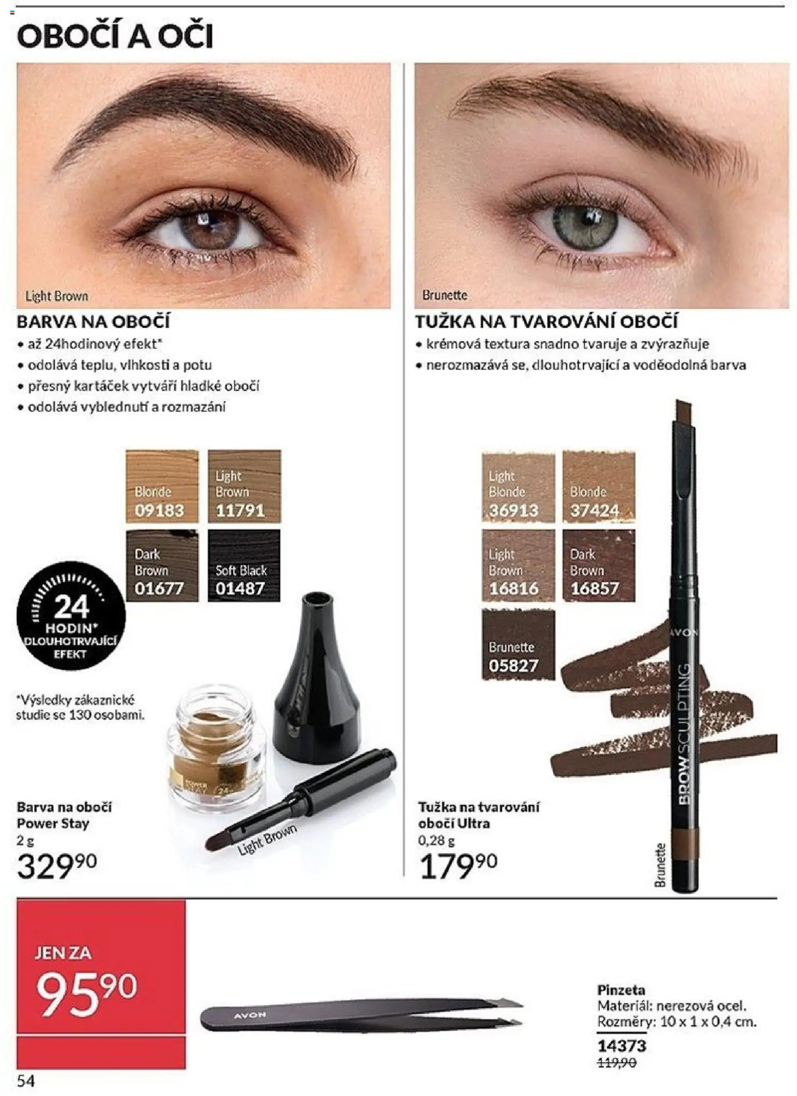 Avon Katalog 06/2026 od 01.06.2026 | Strana: 54 | Produkty: Barva na obočí, Tužka