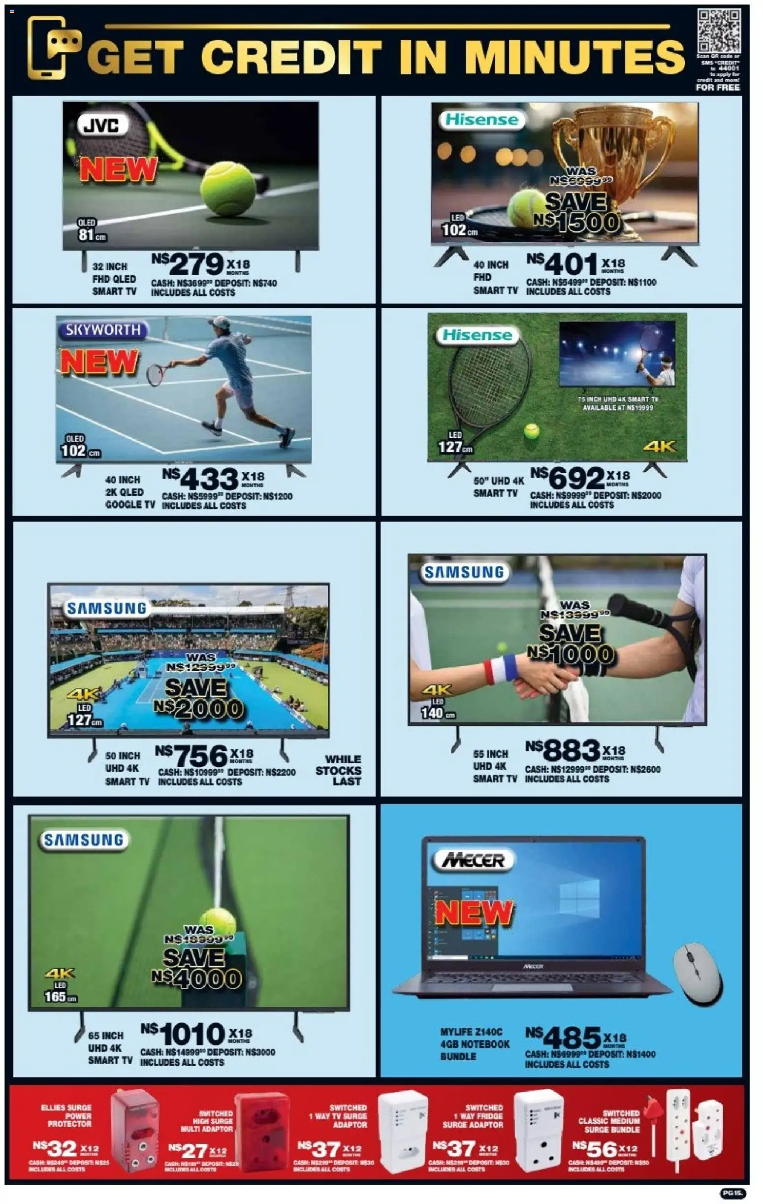 New Lewis Stores catalogue – valid from 10/08/2026 | Page: 15 | Products: Notebook, TV, Fridge
