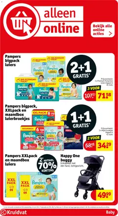 Kruidvat folder week 25 - Voorbeeld van een folder van Kruidvat, geldig van 16.06.2026 | Pagina: 65 | Producten: Pampers, Kan