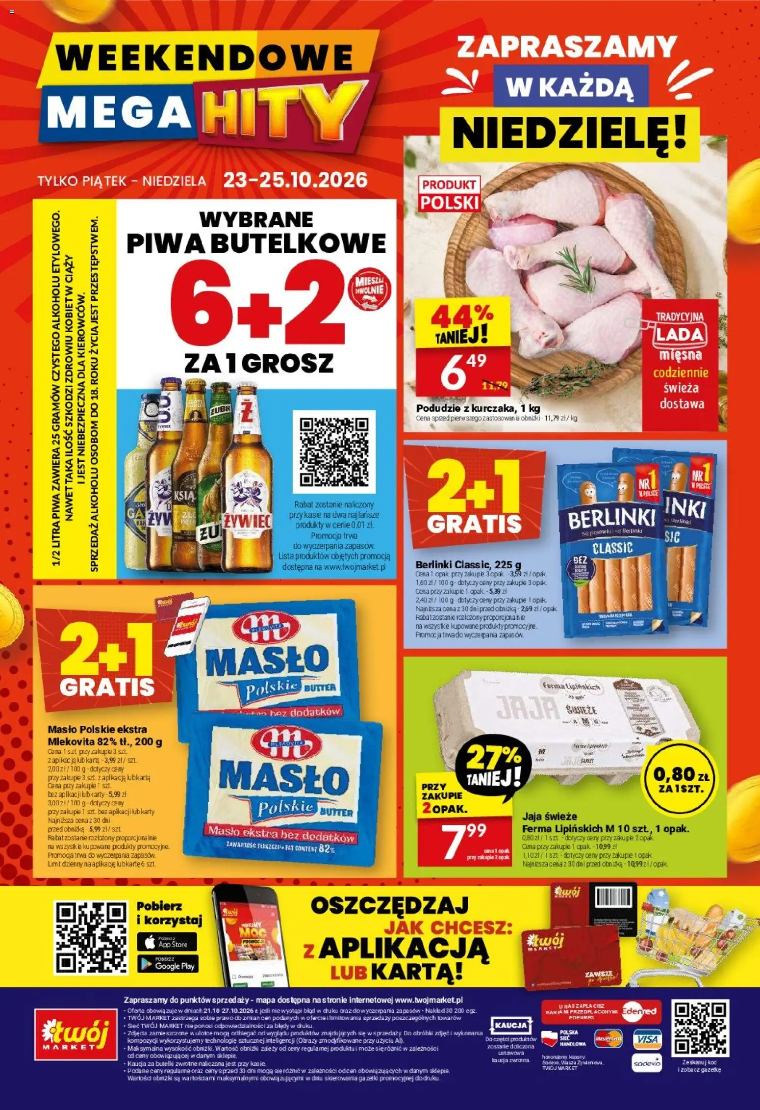 Twój Market gazetka od 21.10.2026 | Strona: 40 | Produkty: Karta, Mak, Masło Polskie, Masło