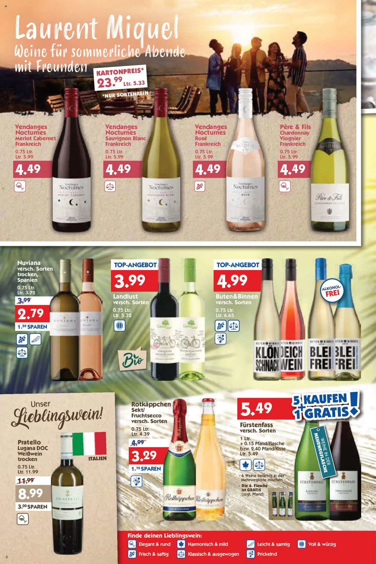 HOL’AB! Prospekt – gültig ab 10.08.2026 | Seite: 6 | Produkte: Weißwein, Merlot, Fruchtsecco, Wein