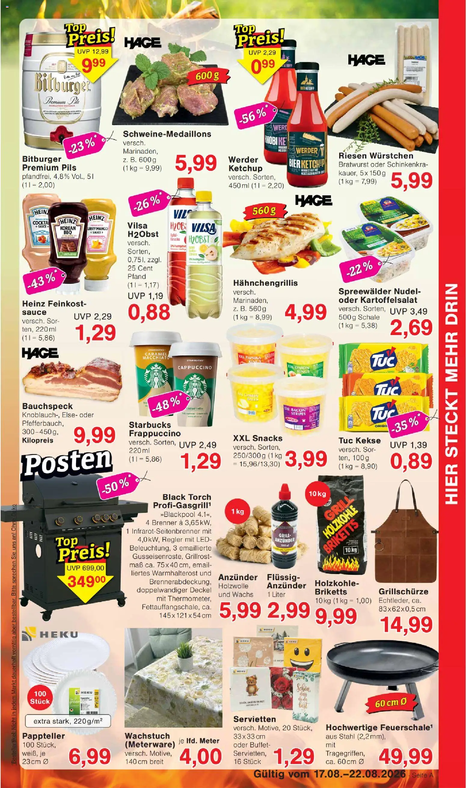 Wiglo Wunderland Prospekt – gültig ab 17.08.2026 | Seite: 5 | Produkte: Bitburger, Grill, Bratwurst, Ketchup