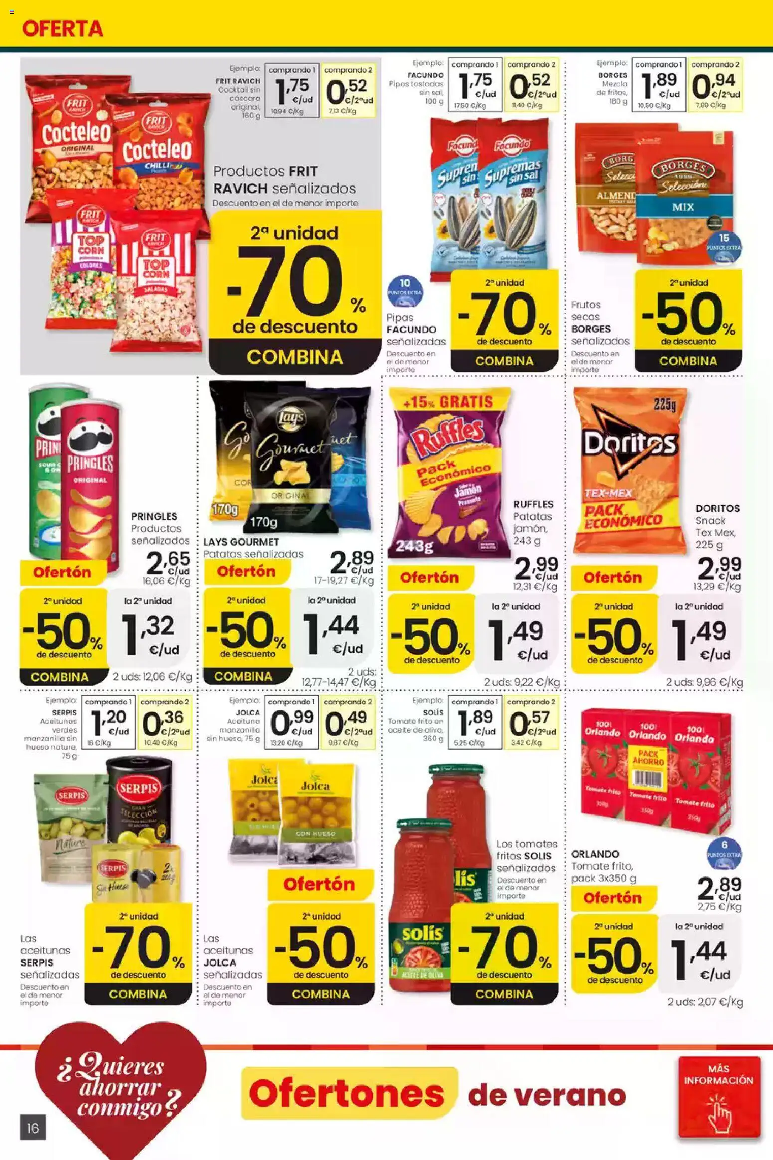 Eroski folleto Center │ válido desde el 16/07/2026 | Página: 16 | Productos: Aceite, Jamón, Tomates