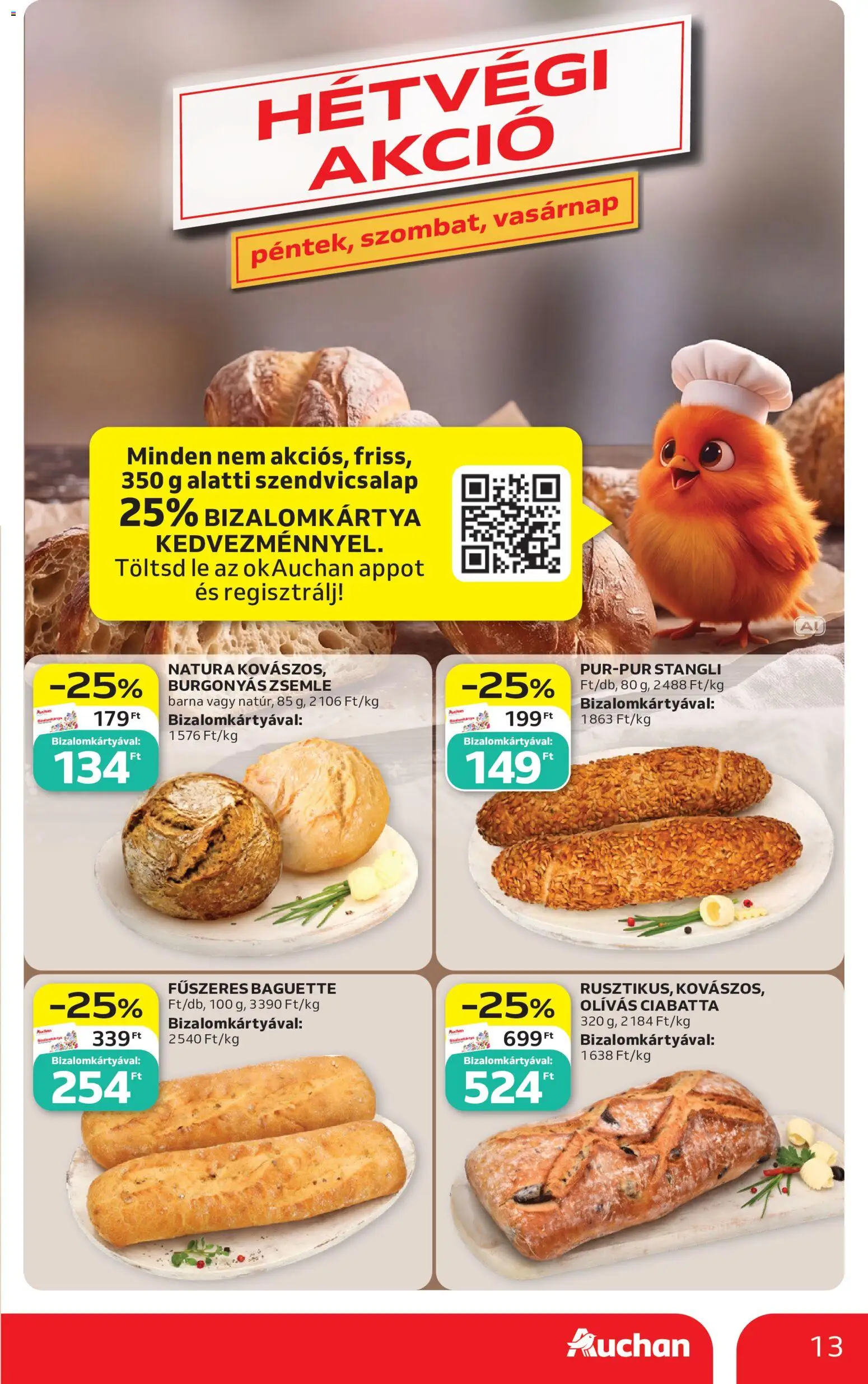 Auchan akciós ujság - amely érvényes a következő dátumtól: 2026.09.24. | Oldal: 13