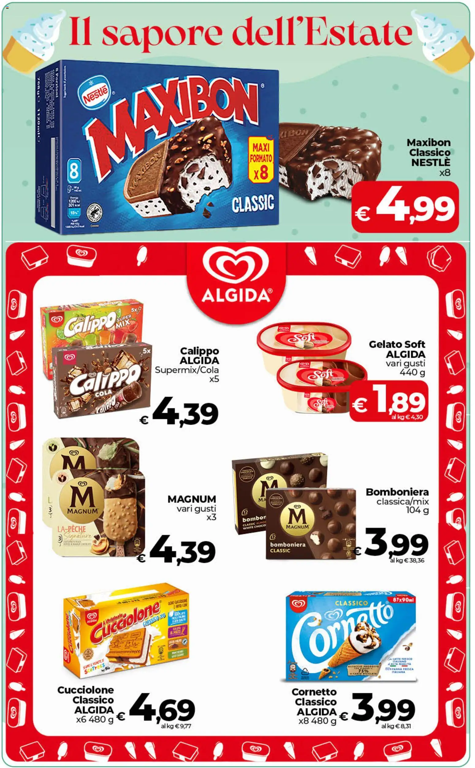 Volantino COOP del 10/07/2026 | Pagina: 23 | Prodotti: Cornetto, Panna, Gelato