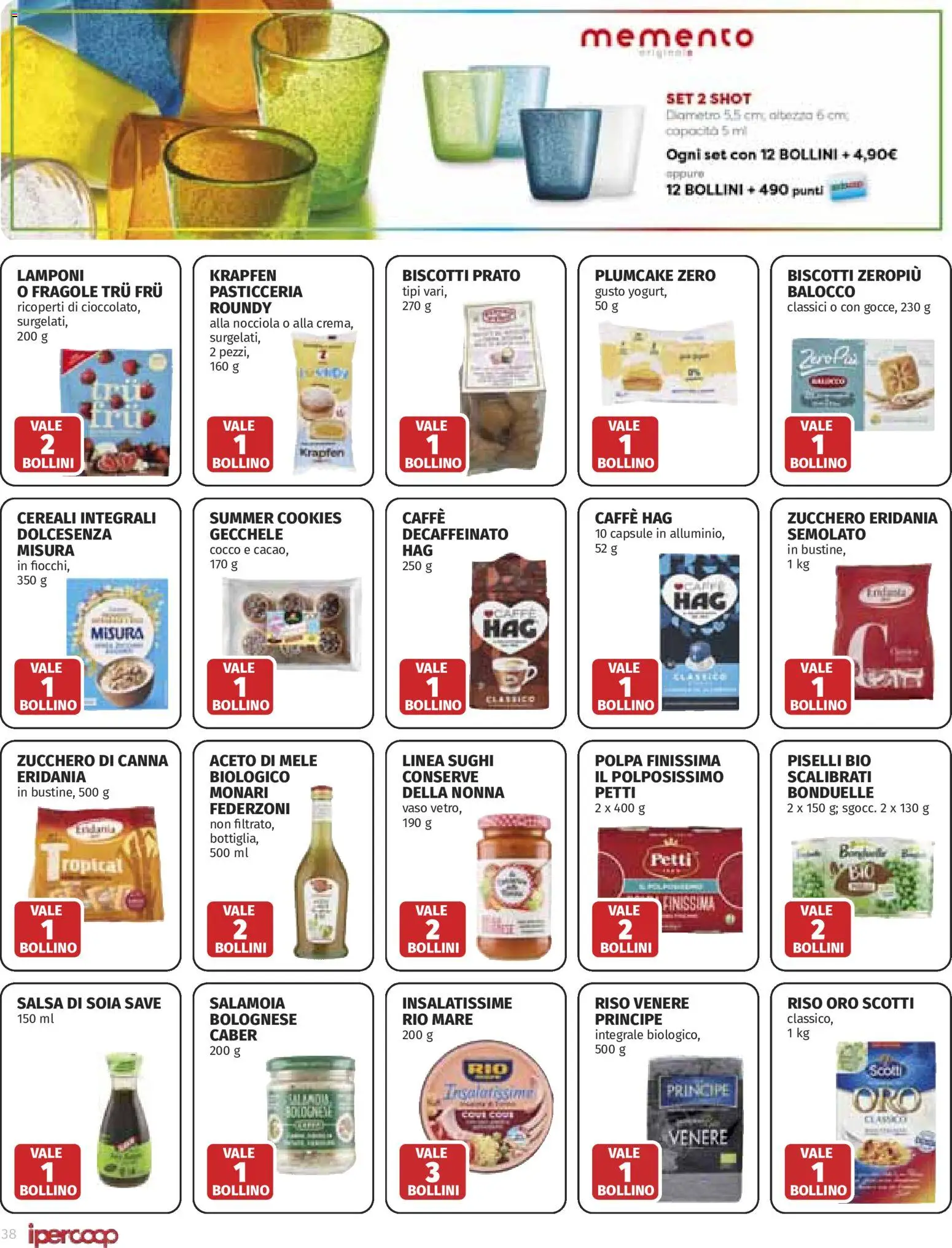 Volantino Ipercoop del 16/07/2026 | Pagina: 38 | Prodotti: Caffè, Mele, Fragole, Zucchero