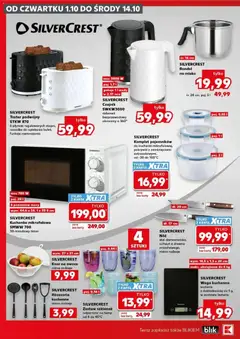 Pogląd oferty "Kaufland gazetka - Złap Okazje" - ważna od 01.10.2026 | Strona: 12 | Produkty: Kuchenka, Toster, Bateria, Kosz na owoce