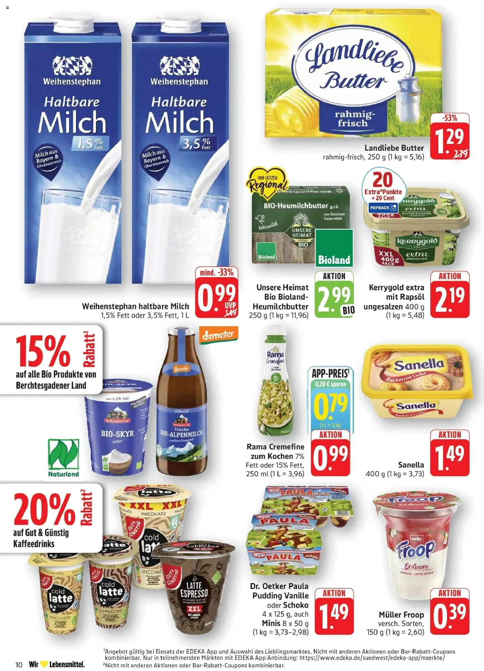Edeka Prospekt Göppingen (ab 05.10.2026) » Angebote Online | Seite: 12 | Produkte: Butter, Rapsöl, Landliebe butter, Pudding