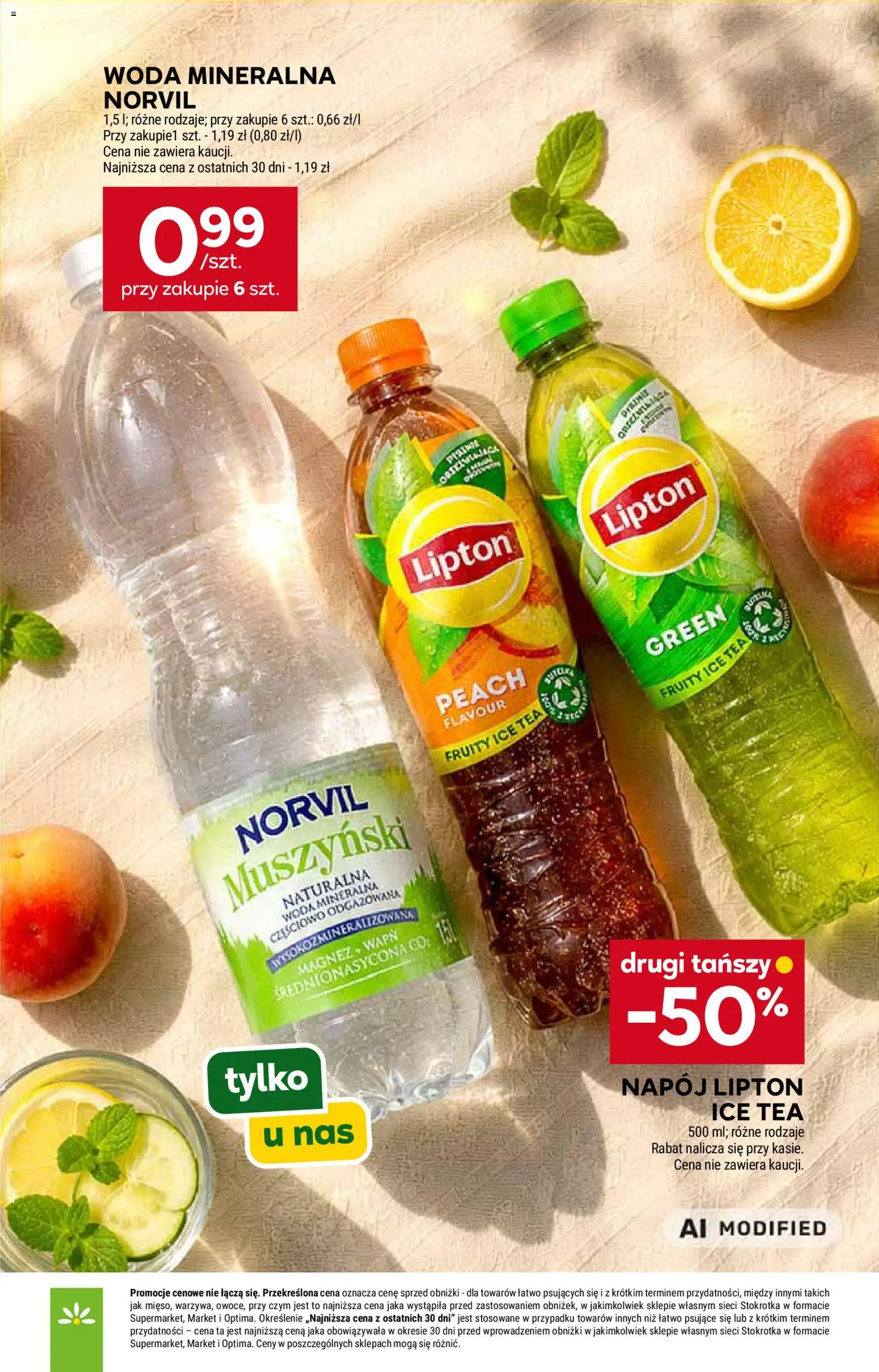 Stokrotka gazetka - Market od 06.08.2026 | Strona: 29 | Produkty: Ice Tea, Stokrotka, Woda