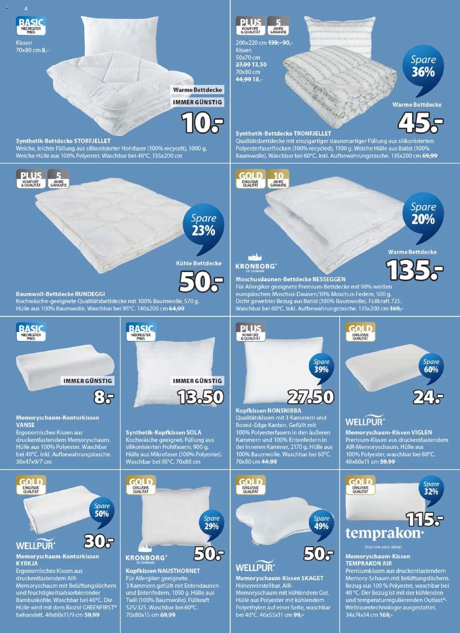 JYSK Prospekt aktuell gültig ab 25.09.2026 | Seite: 4 | Produkte: Hülle, Kissen