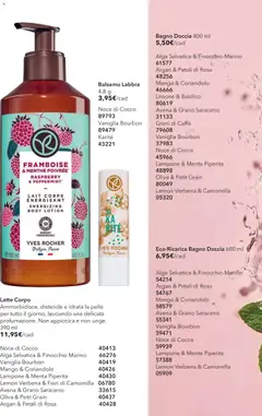Anteprima del volantino Yves Rocher catalogo Profumo valido a partire dal 04.06.2026 | Pagina: 58 | Prodotti: Balsamo, Bourbon, Menta, Bagno