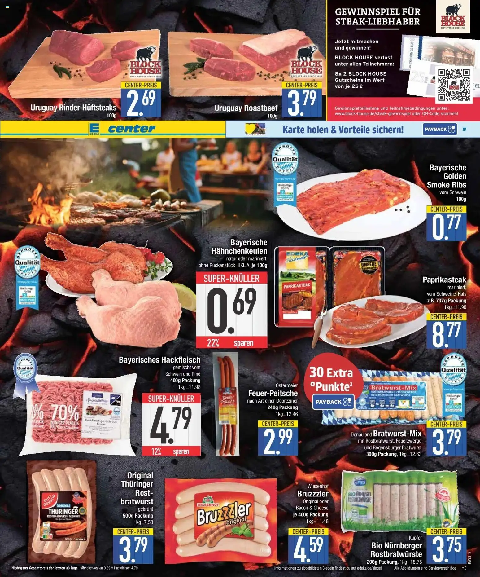 E center Prospekt Niederwinkling – gültig ab 17.05.2026 | Seite: 6 | Produkte: Bratwurst, Roastbeef, Steak, Hackfleisch