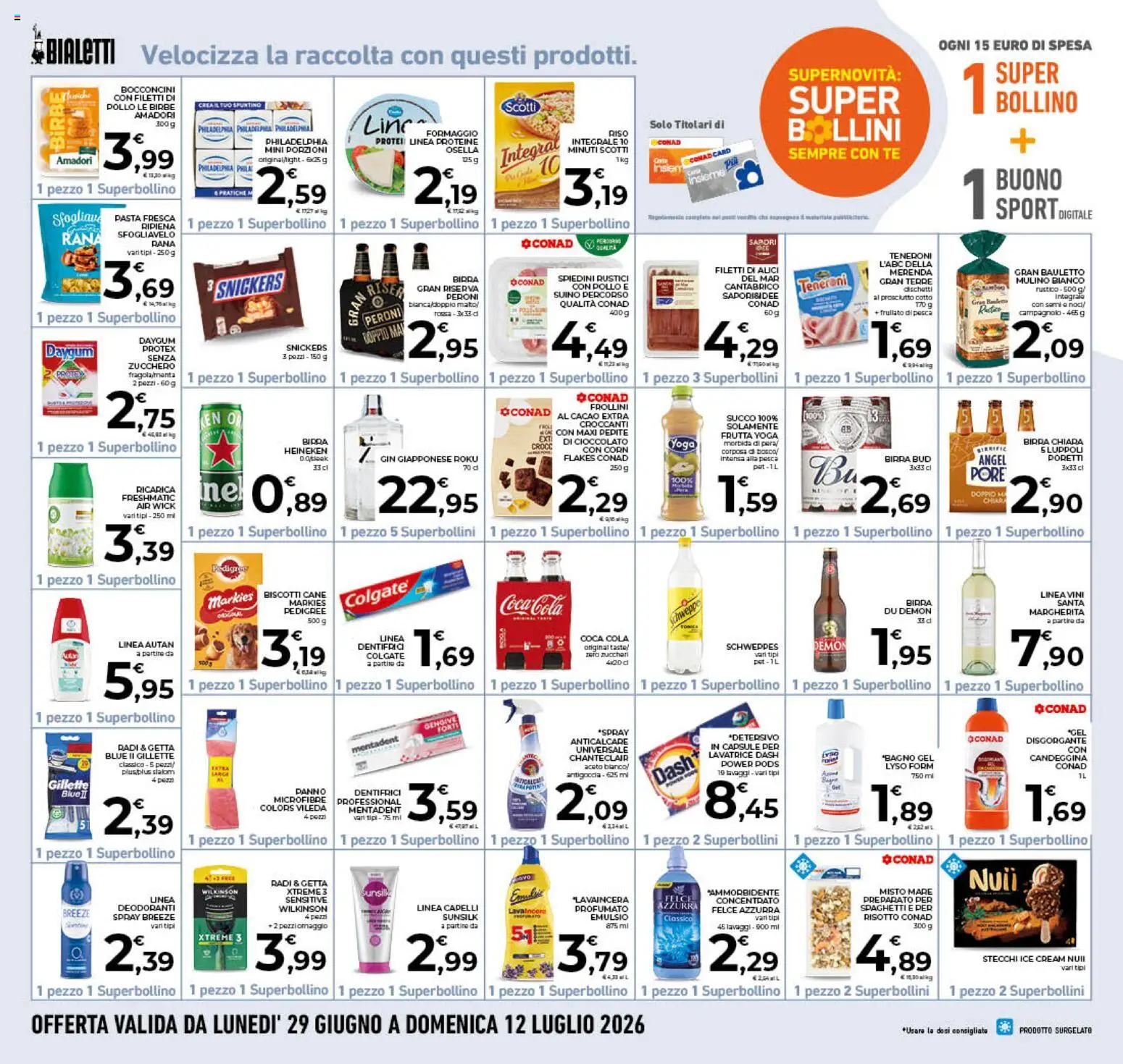 Volantino Conad del 01/07/2026 | Pagina: 22 | Prodotti: Birra, Suino, Pasta, Aceto