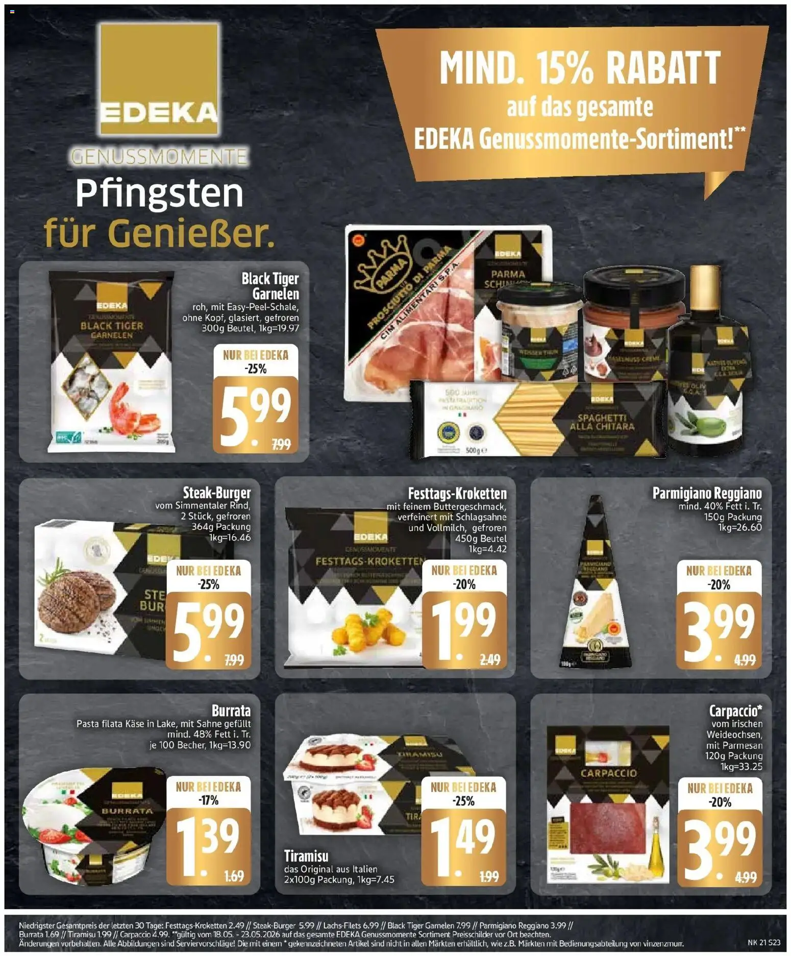 Edeka prospekt Markt Schwaben – gültig ab 18.05.2026 | Seite: 26 | Produkte: Garnelen, Pasta, Tiger garnelen, Sahne