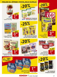 Konzum ( Deaktivovane pre Letakomat )  Katalog - Pregled kataloga iz trgovine Konzum, vrijedi od 30.09.2026 | Stranica: 27