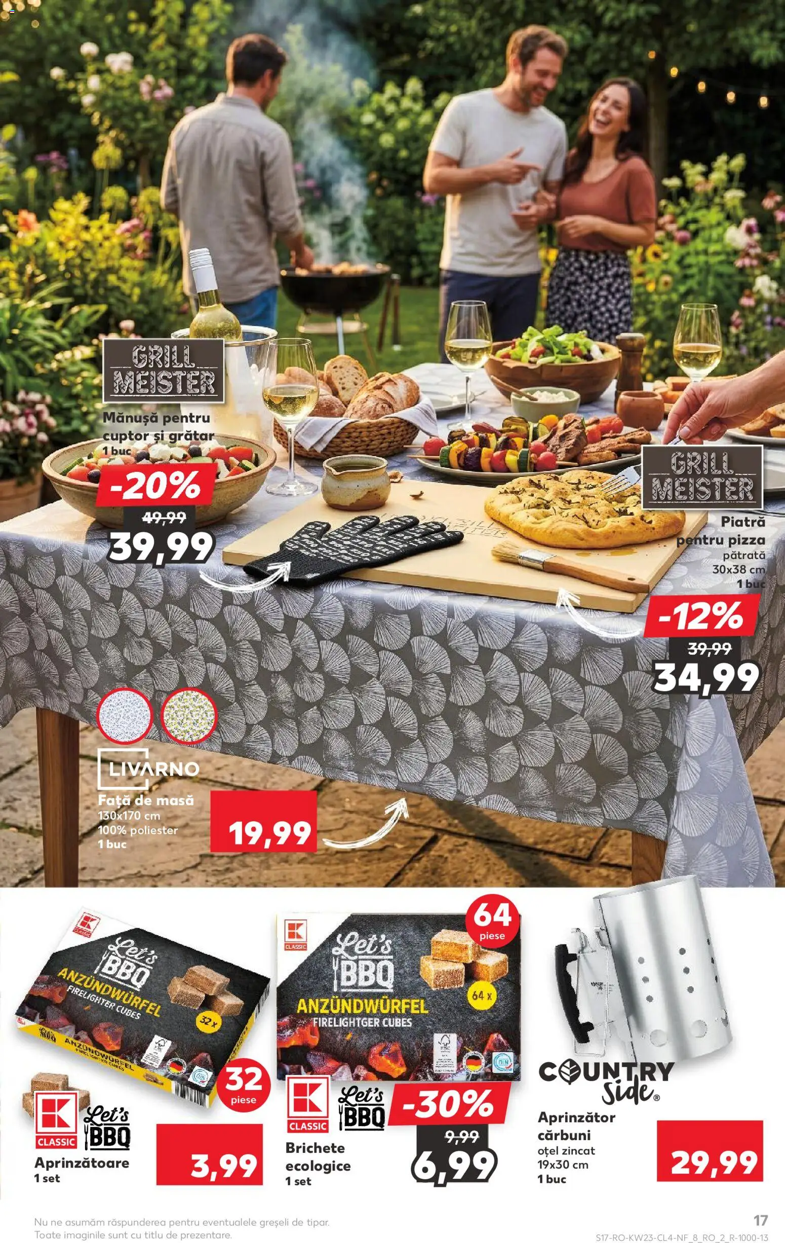 Kaufland RO akciós ujság - amely érvényes a következő dátumtól: 03.06.2026 | Oldal: 17 | Termékek: Grill, Pizza