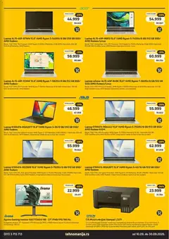 Tehnomanija katalog - pregled Tehnomanija kataloga - važi od 10.09.2026 | Strana: 19 | Proizvode: Monitor, Štampač, So, Laptop