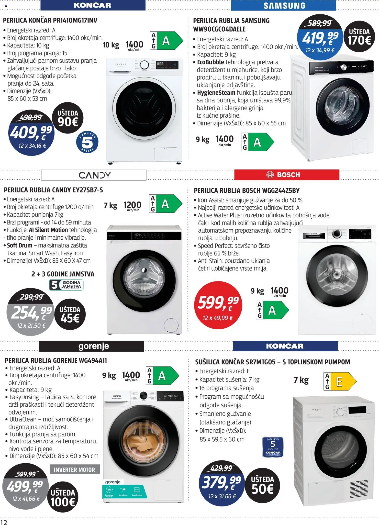 Centar Tehnike katalog | vrijedi od 31.08.2026 | Stranica: 12 | Proizvodi: Perilica rublja, Deterdžent, Tekući deterdžent, Sušilica