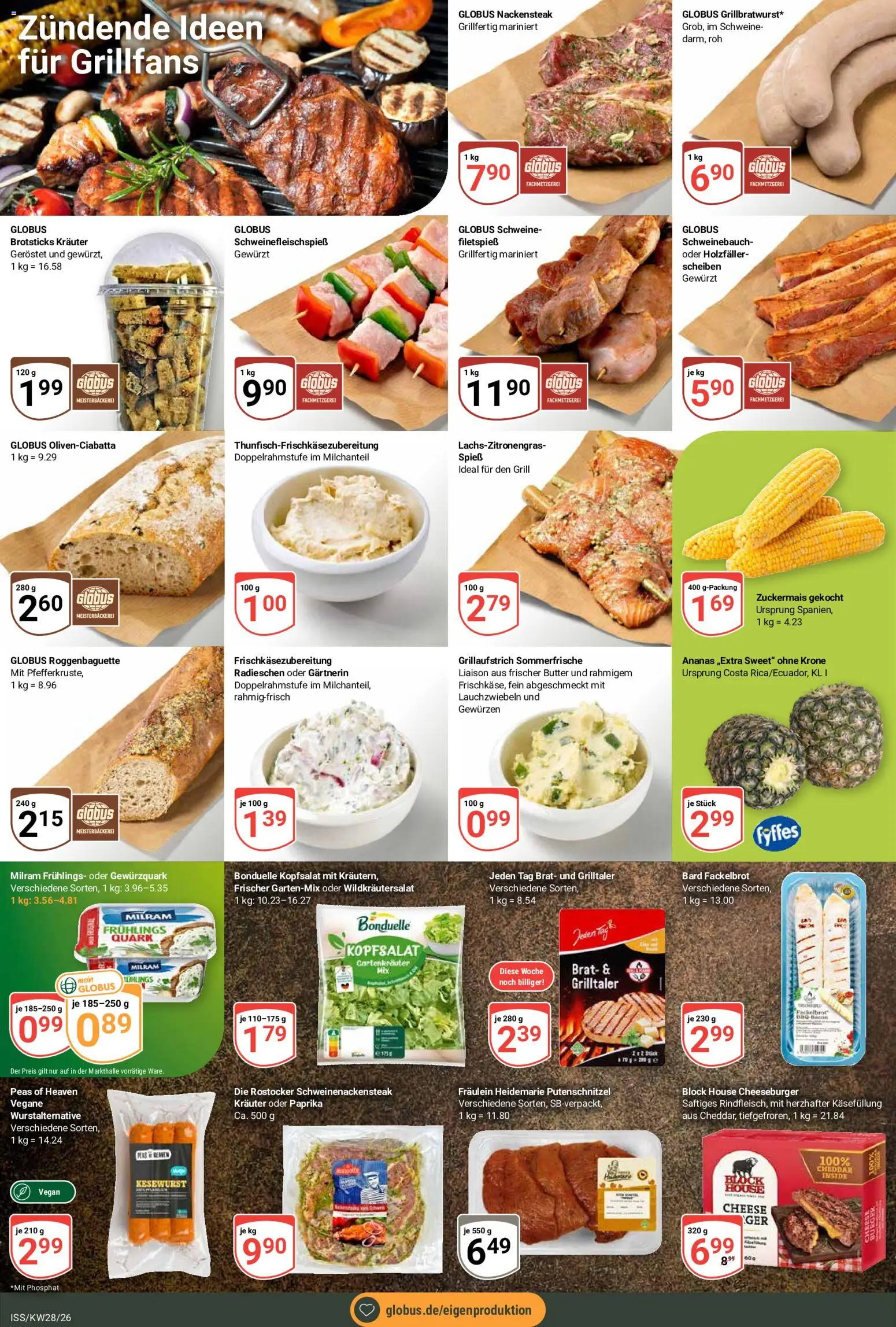 Globus Prospekt – gültig ab 06.07.2026 | Seite: 5 | Produkte: Grill, Quark, Ananas, Putenschnitzel