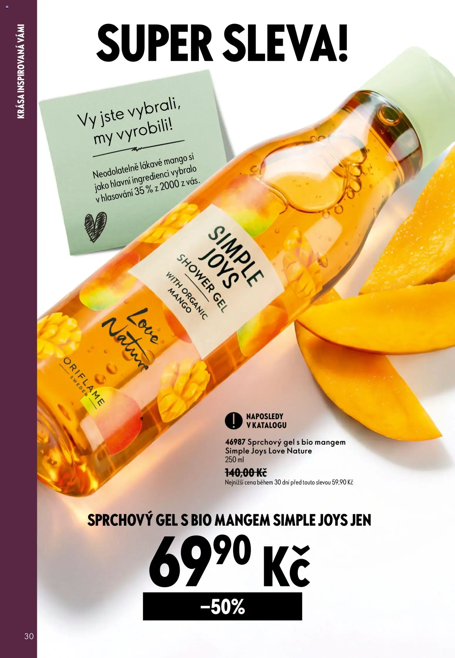 Oriflame katalog č. 13/2026 od 09.09.2026 | Strana: 30 | Produkty: Sprchový gel, Mango