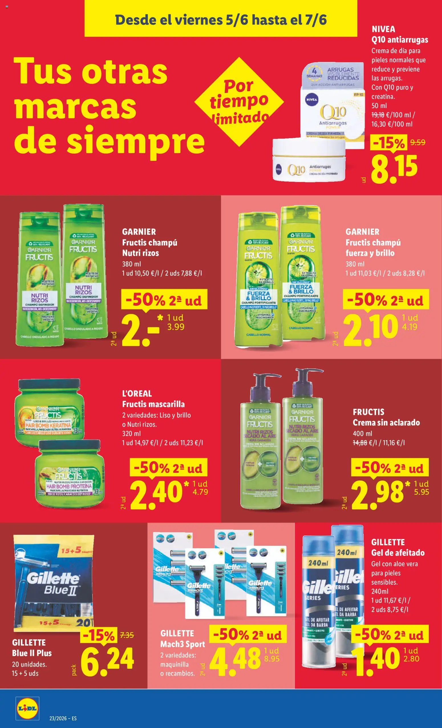 Lidl folleto Illes Balears │ válido desde el 01.06.2026 | Página: 32 | Productos: Máscara, Champú, Crema, Crema de día