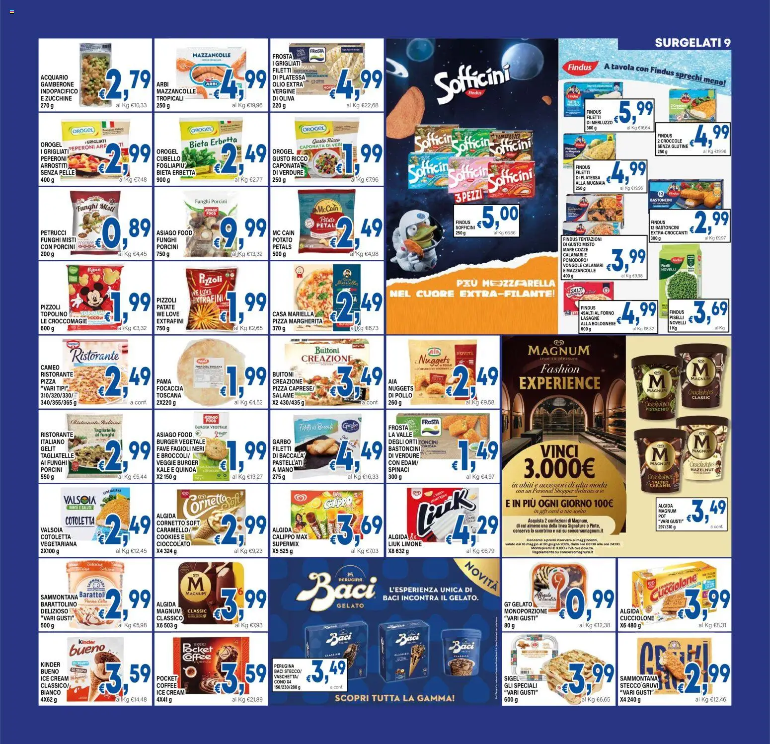 Volantino DEM del 20.05.2026 | Pagina: 9 | Prodotti: Cioccolato, Peperoni, Gelato, Piselli