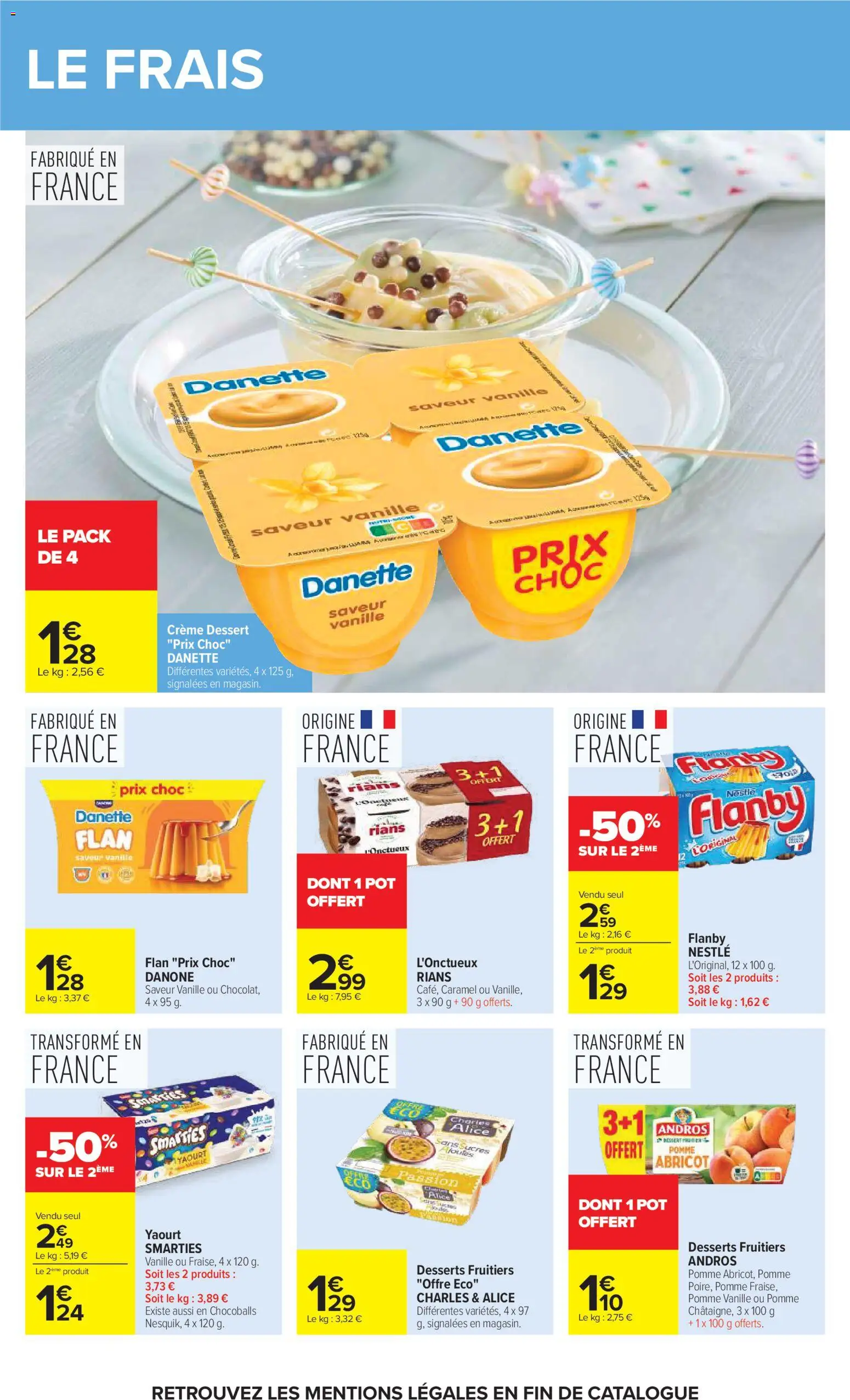 {H1} | Page: 32 | Produits: Crème dessert, Pomme, Vanille, Dessert