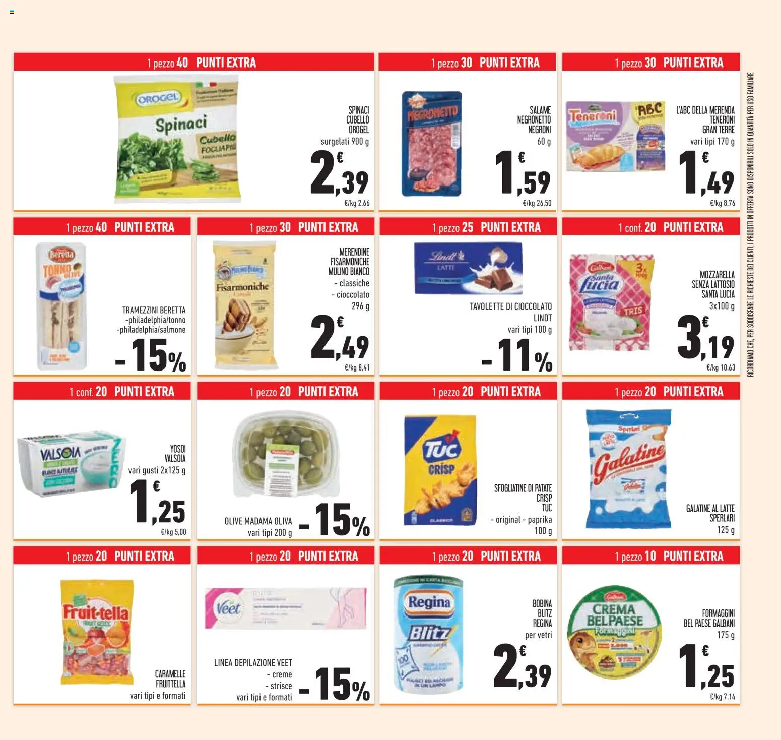 Volantino Conad del 09/09/2026 | Pagina: 37 | Prodotti: Strisce, Yogurt, Cioccolato, Patate