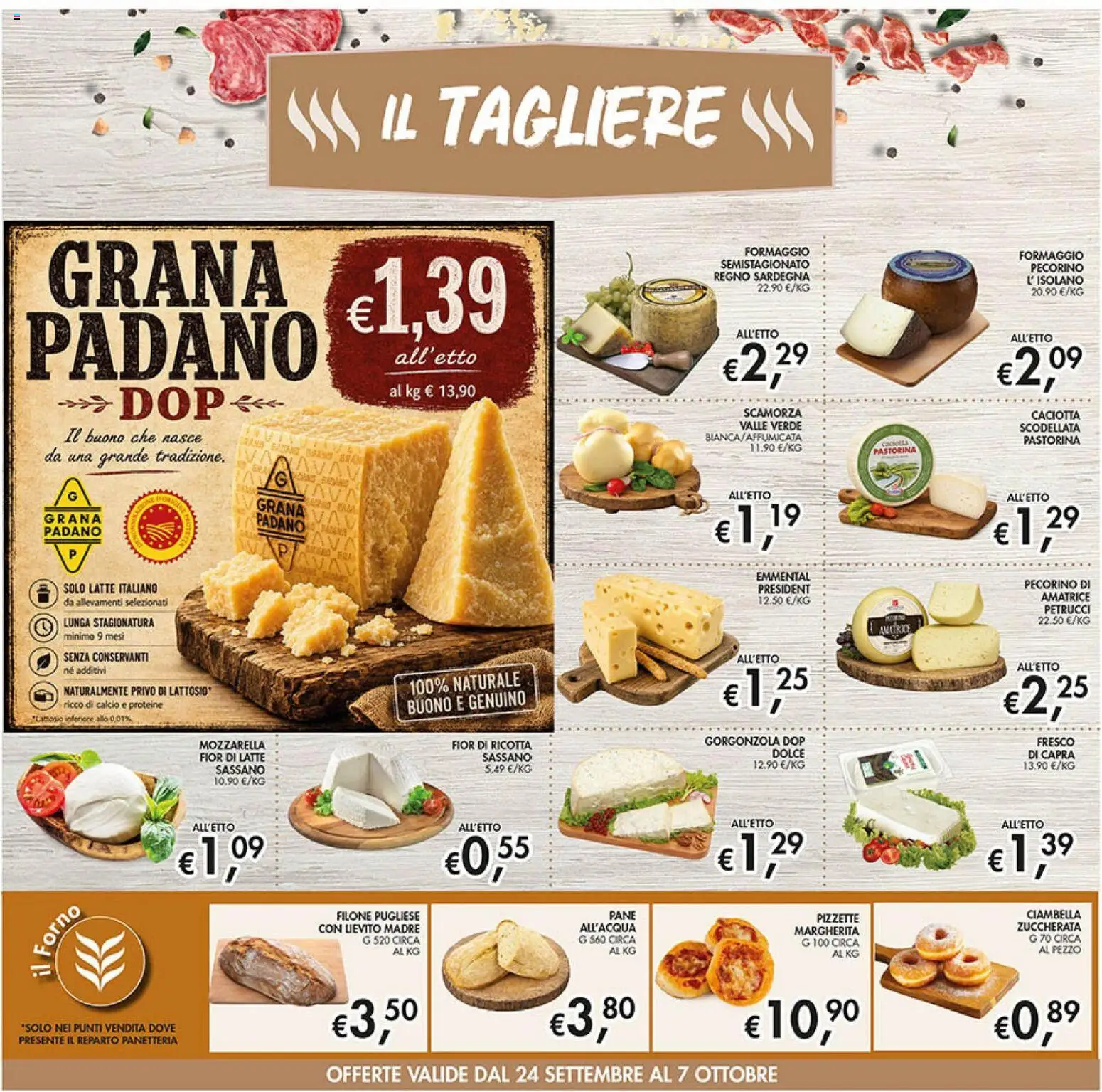 Volantino Coal del 24/09/2026 | Pagina: 12 | Prodotti: Ciambella, Grana Padano, Forno, Gorgonzola