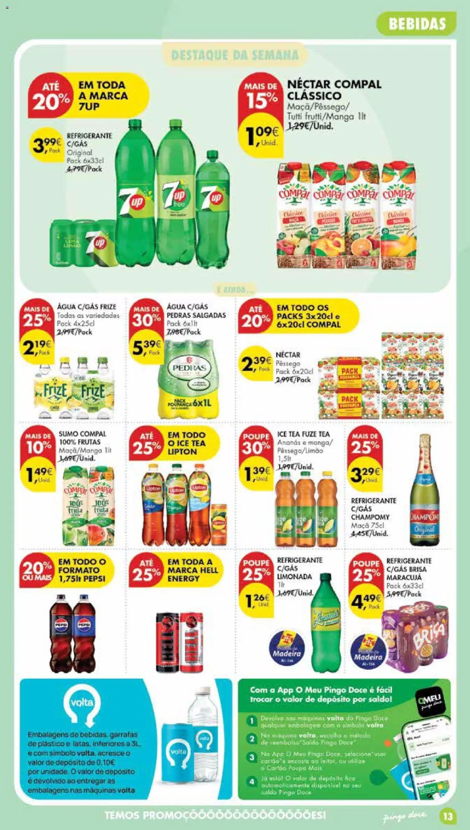 Pingo Doce Poupe Esta Semana Madeira │ válido de 26.05.2026 | Página: 13 | Produtos: Refrigerante, Maça, Sumo, Soda