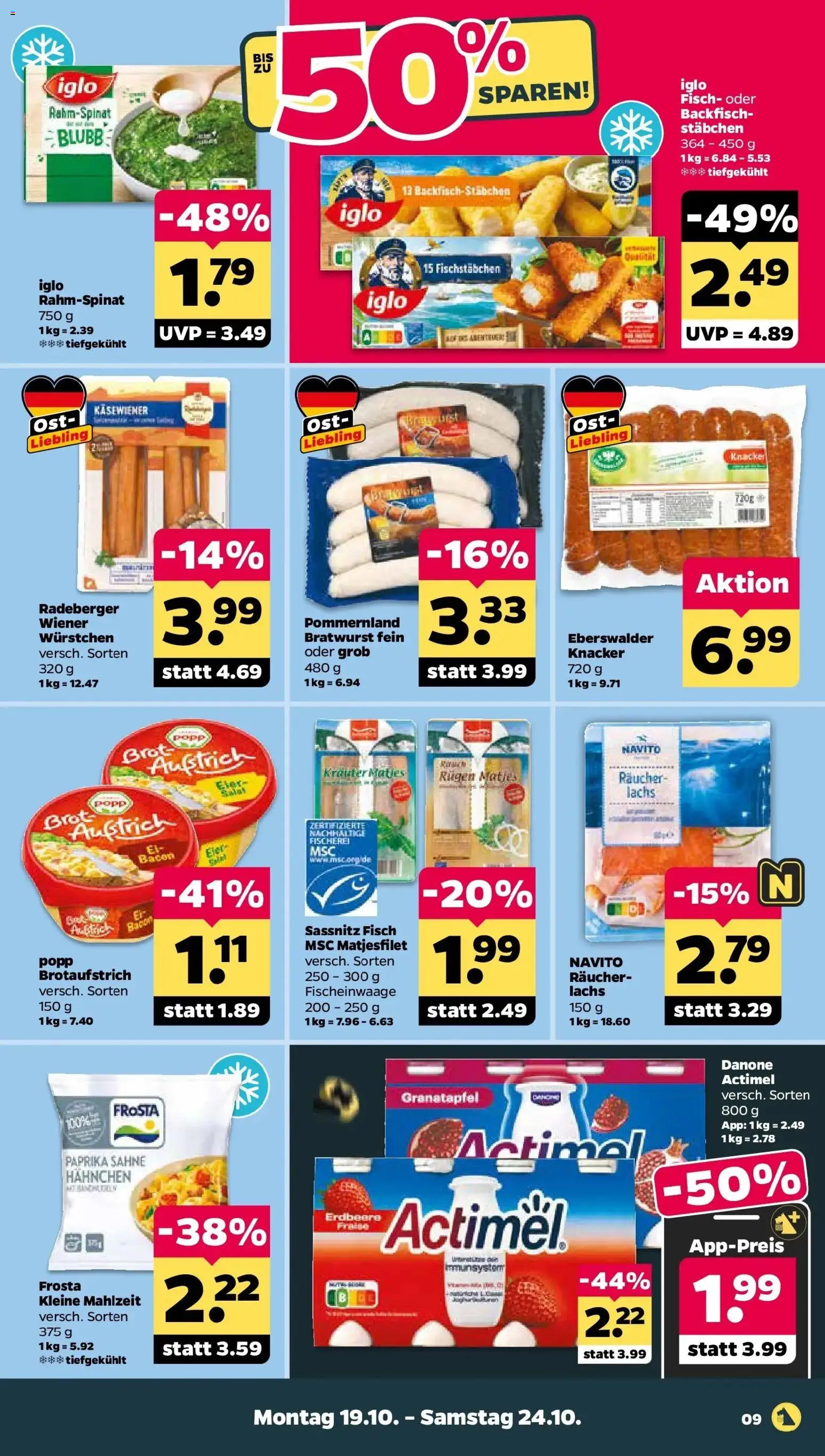 Netto Aktueller Prospekt ab 19.10.2026 → Angebote nächste Woche | Seite: 11 | Produkte: Granatapfel, Bratwurst, Lachs, Sahne