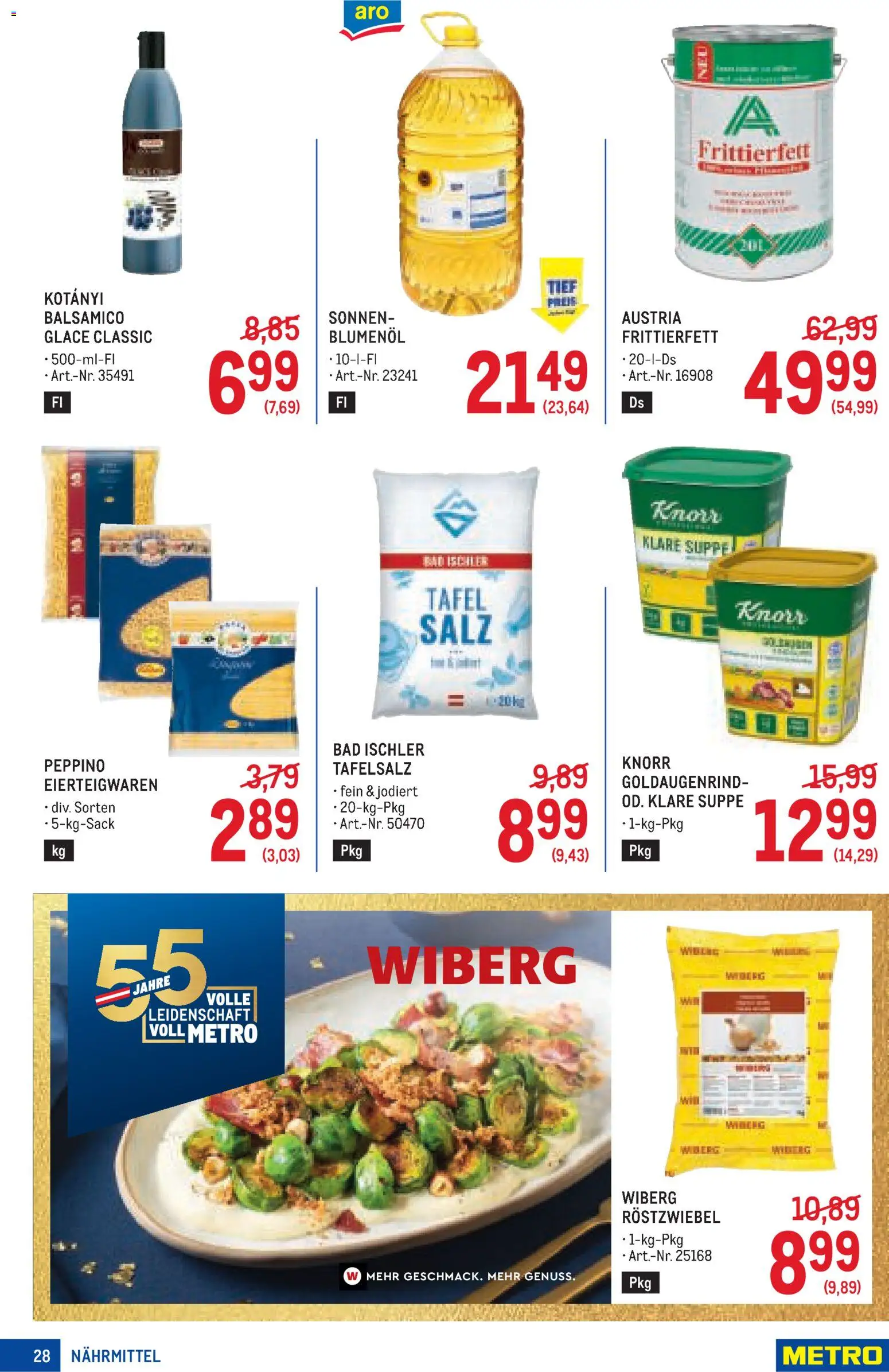 Metro angebote Profi gültig ab 03.09.2026 | Seite: 28 | Produkte: Salz, Bad