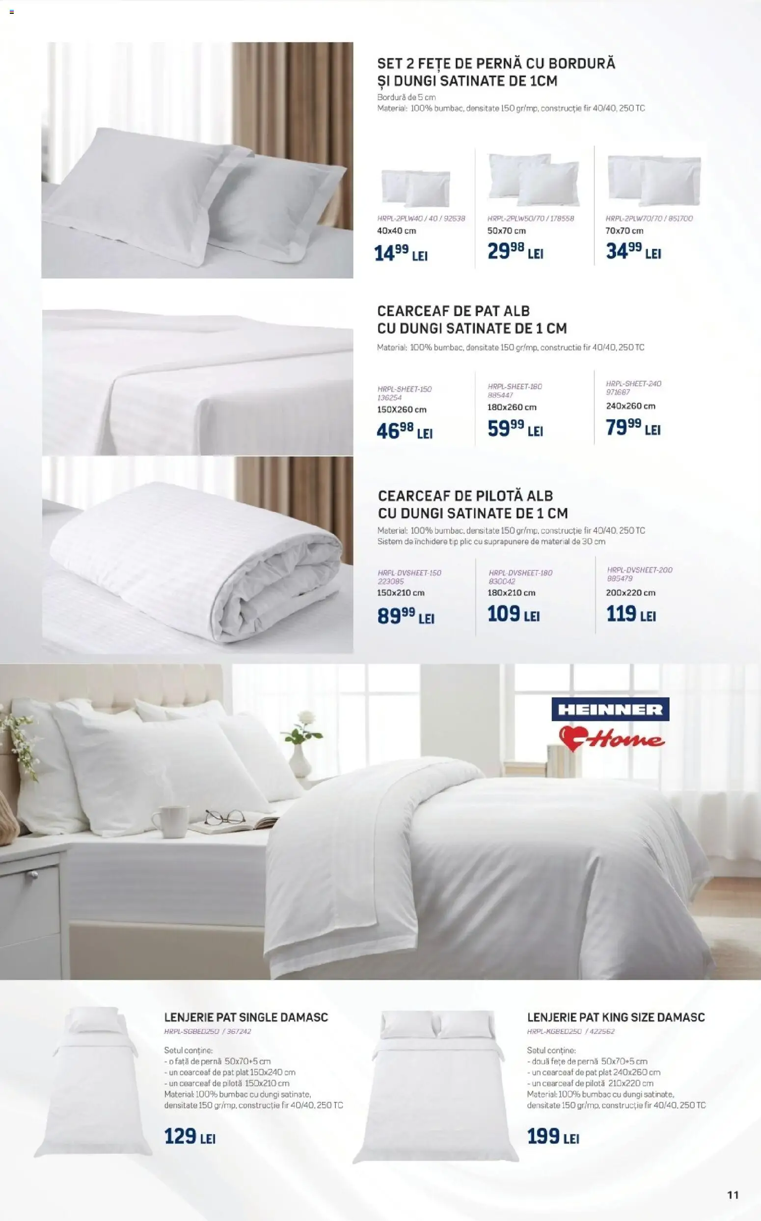 Noul catalog Selgros – valabil de la 05.06.2026 | Pagină: 11 | Produse: Pat, Pernă, Pilotă, Față de pernă