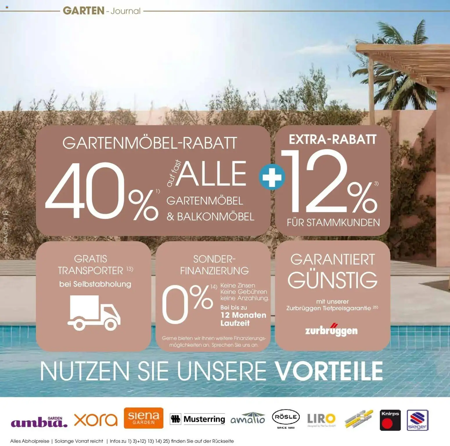 Zurbrüggen Garten Unna – gültig ab 19.03.2025 | Seite: 2 | Produkte: Gartenmöbel