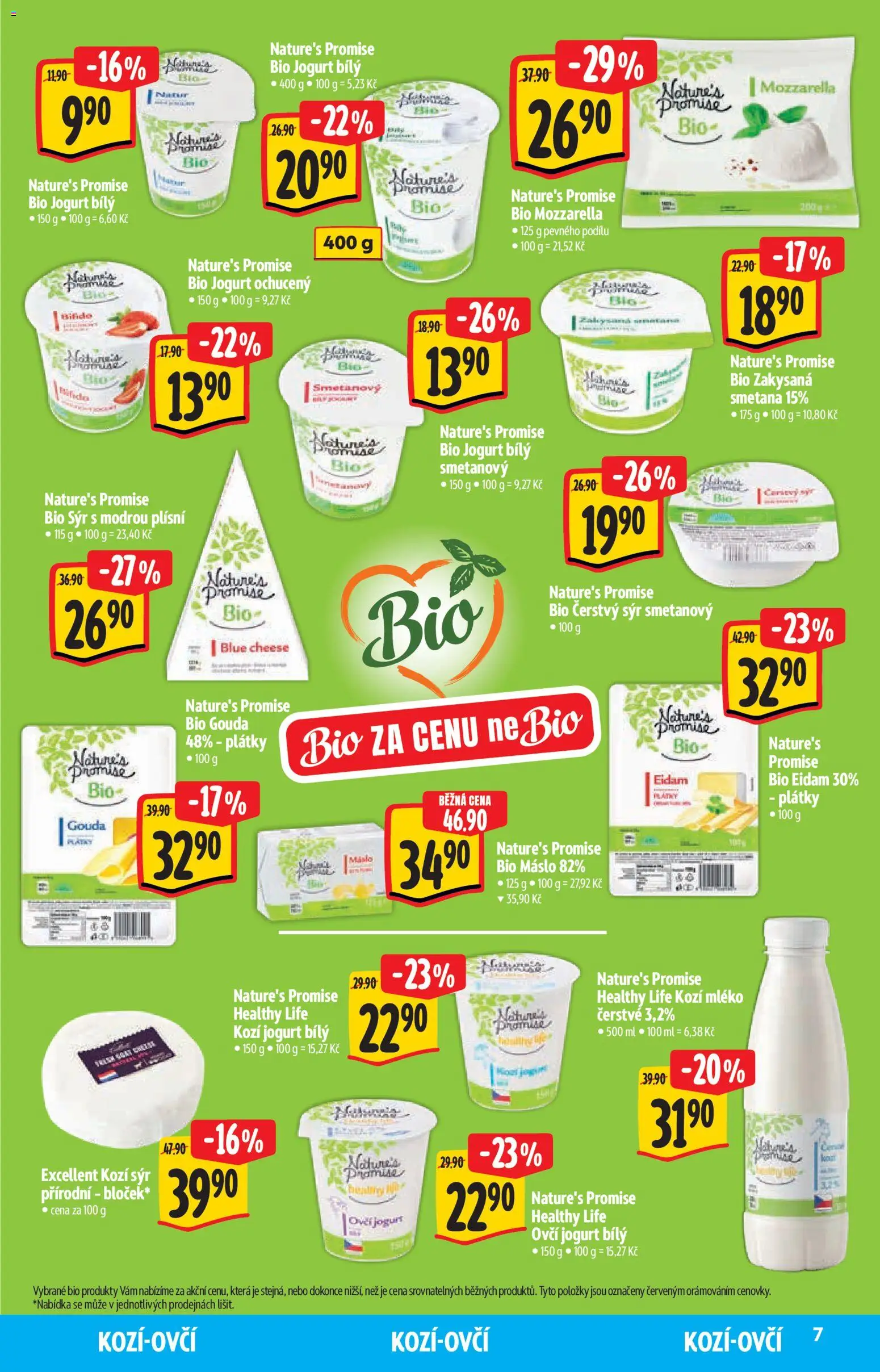 Albert katalog - Supermarket - Bio od 02.09.2026 | Strana: 7 | Produkty: Sýr, Kozí mléko, Kozí sýr, Čerstvý sýr