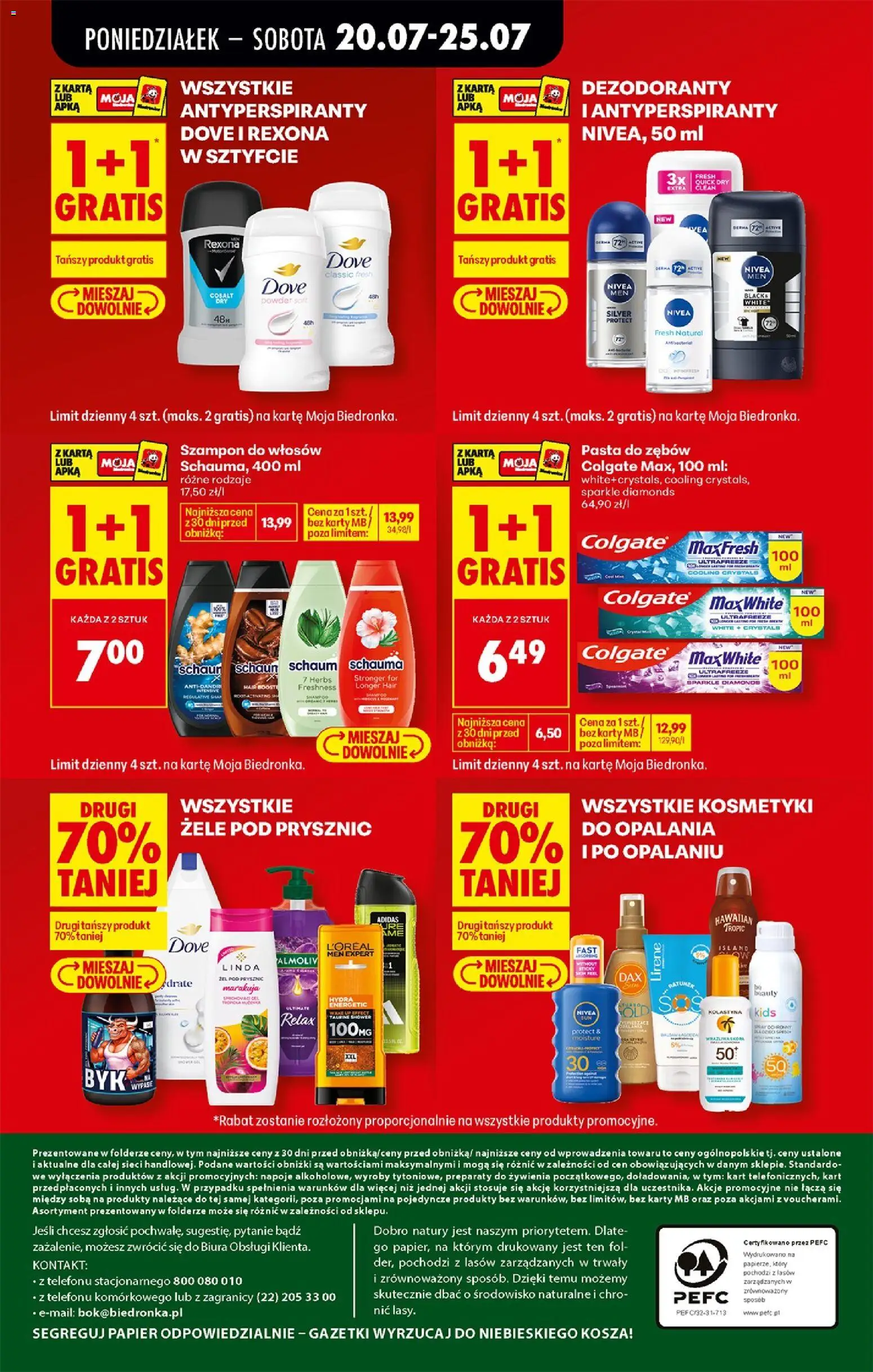 Biedronka Polsko leták od 20.07.2026 | Strana: 89 | Produkty: Nivea, Karty, Rexona, Dove